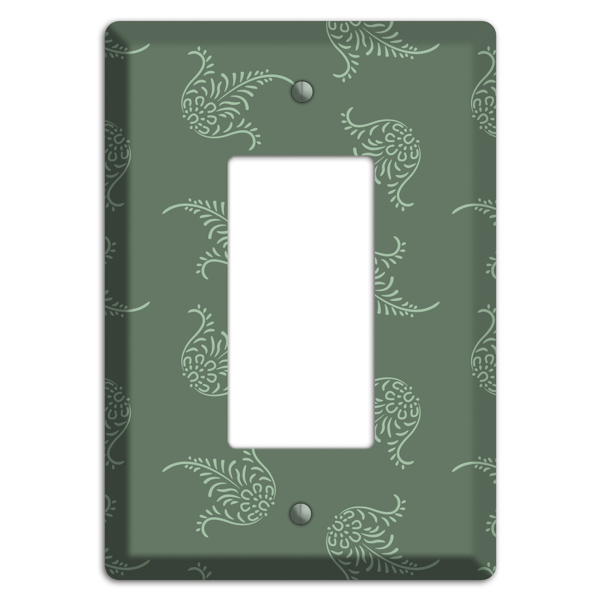 Moss Trefoil Cartouche Rocker Wallplate