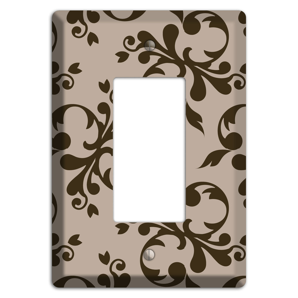 Beige Victorian Toile Rocker Wallplate
