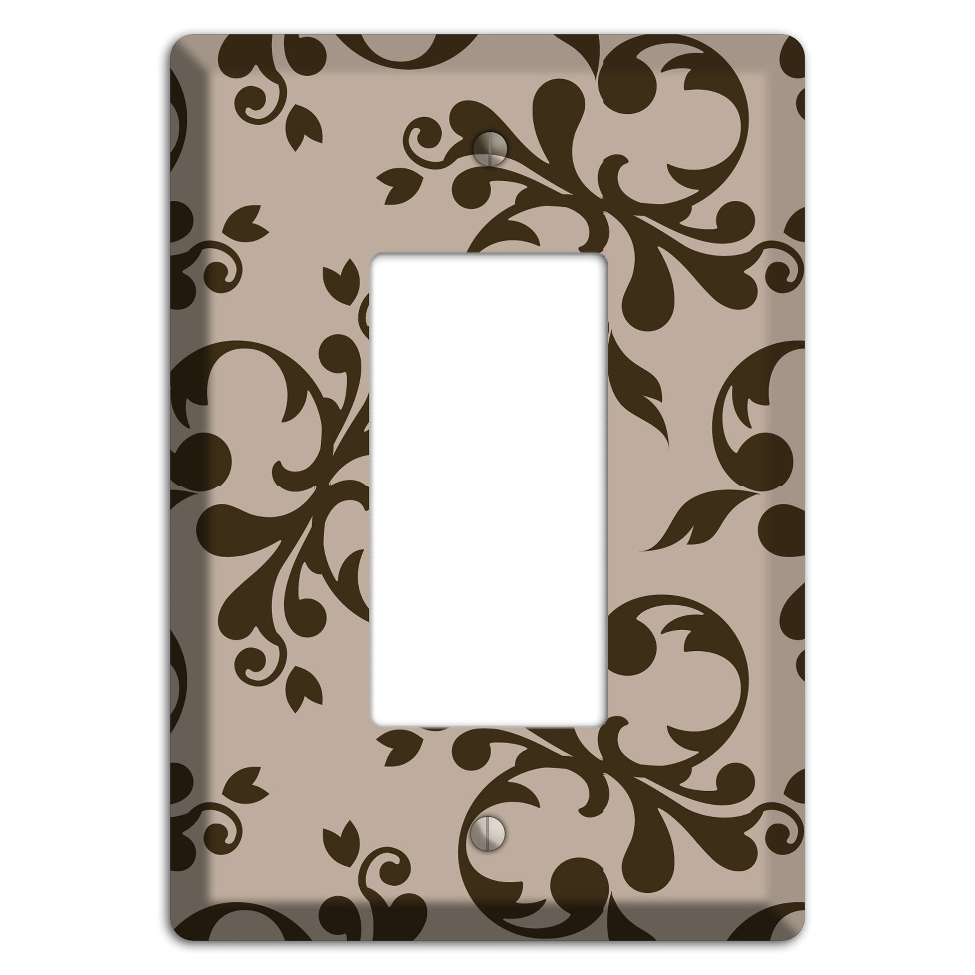 Beige Victorian Toile Rocker Wallplate