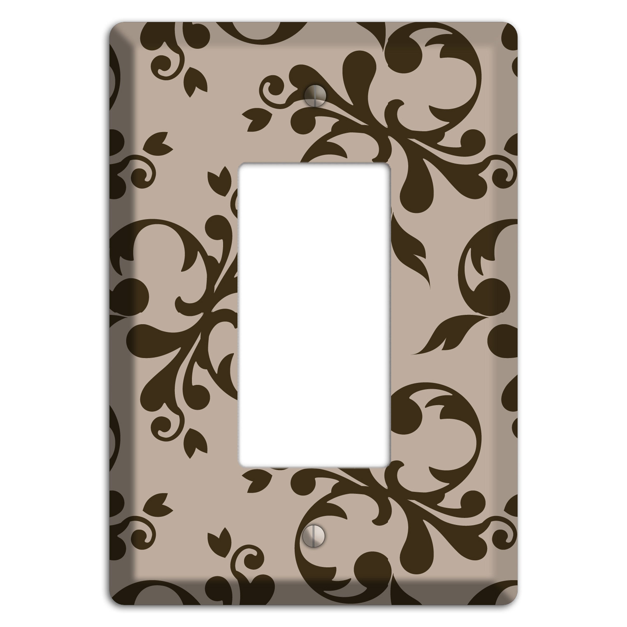 Beige Victorian Toile Rocker Wallplate