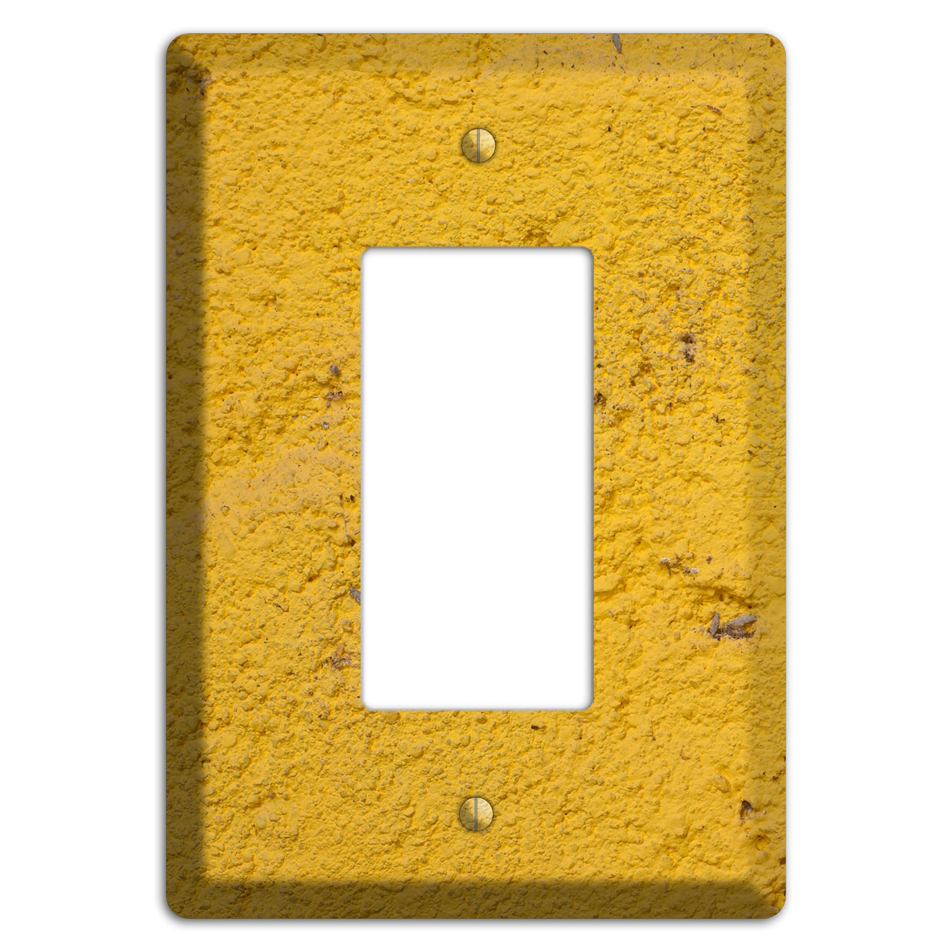 Yellow Concrete Rocker Wallplate