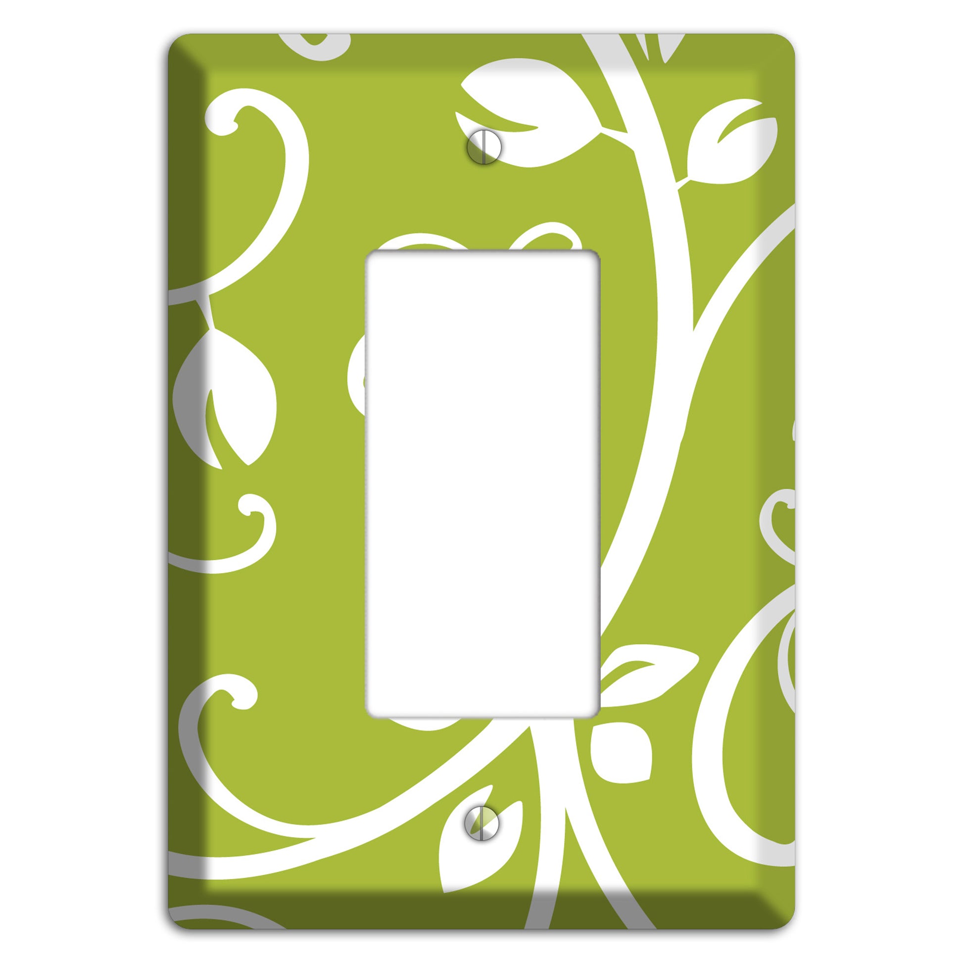 Green Bud Sprig Rocker Wallplate