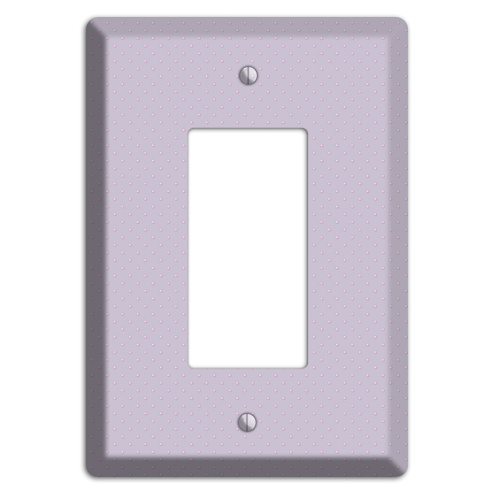 Lavender with Tiny Dots Rocker Wallplate