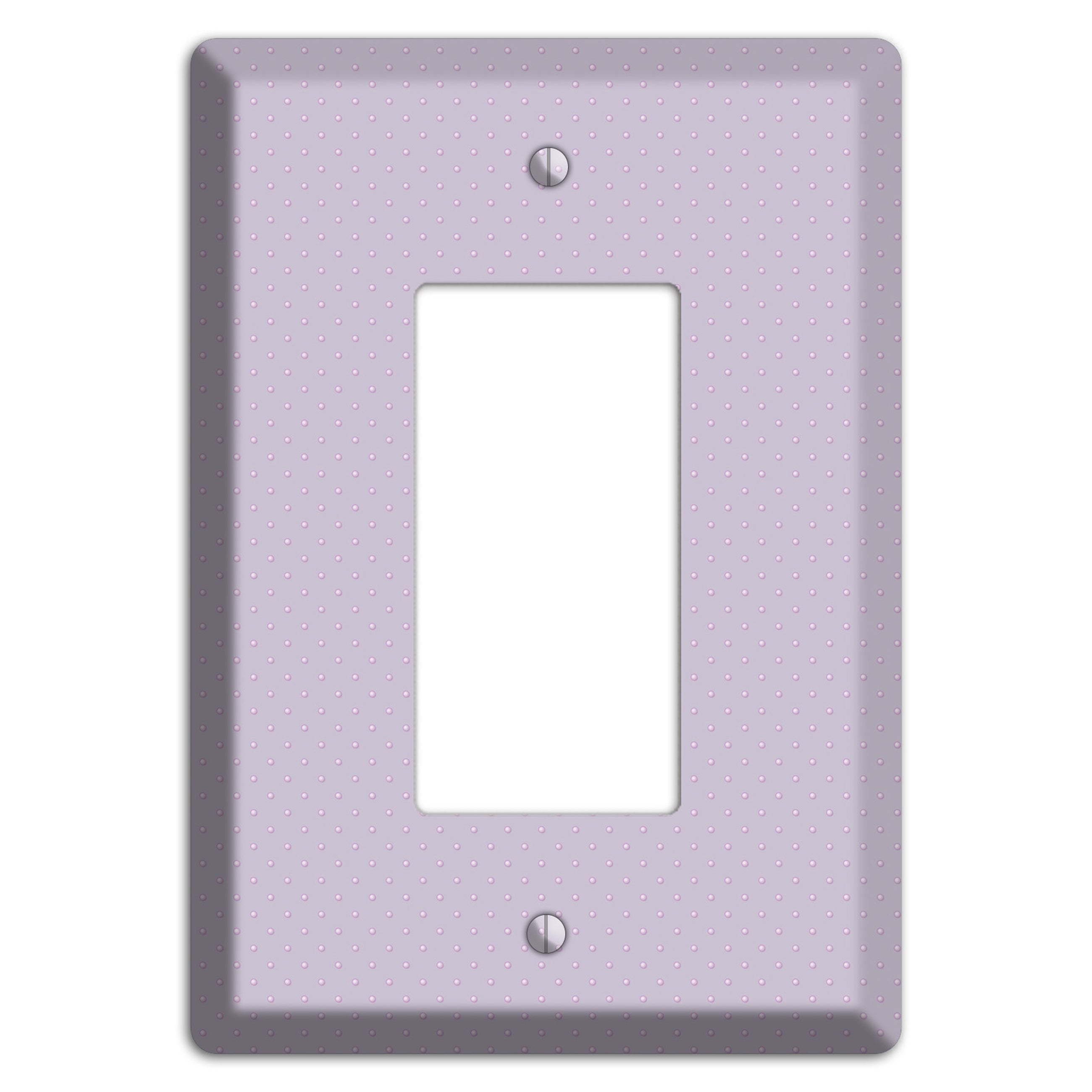 Lavender with Tiny Dots Rocker Wallplate