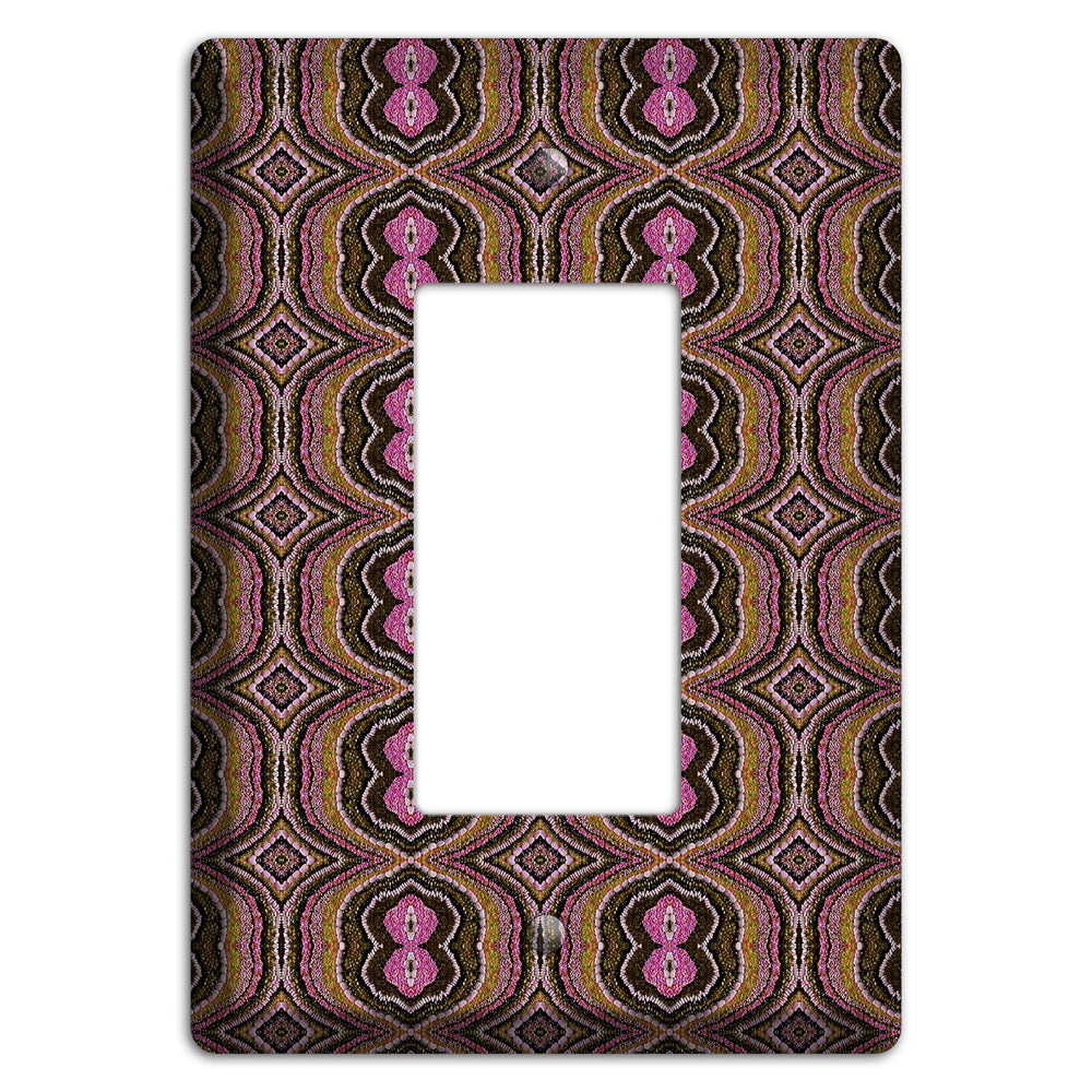 Pink and Brown Tapestry Rocker Wallplate