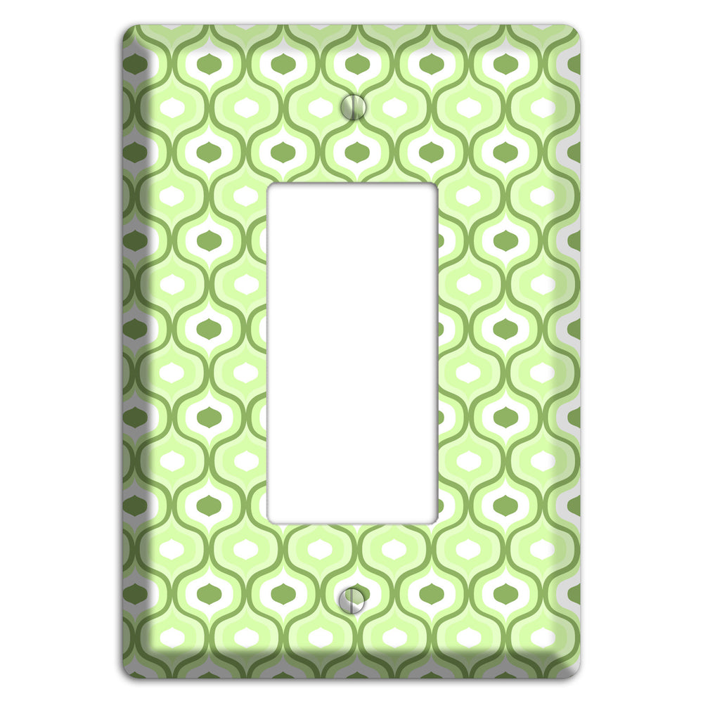 Multi Green Double Scallop Rocker Wallplate