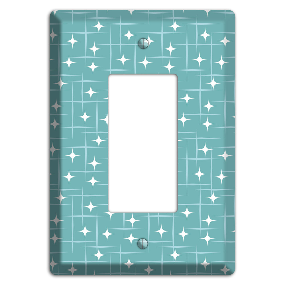 Blue Star Burst Rocker Wallplate