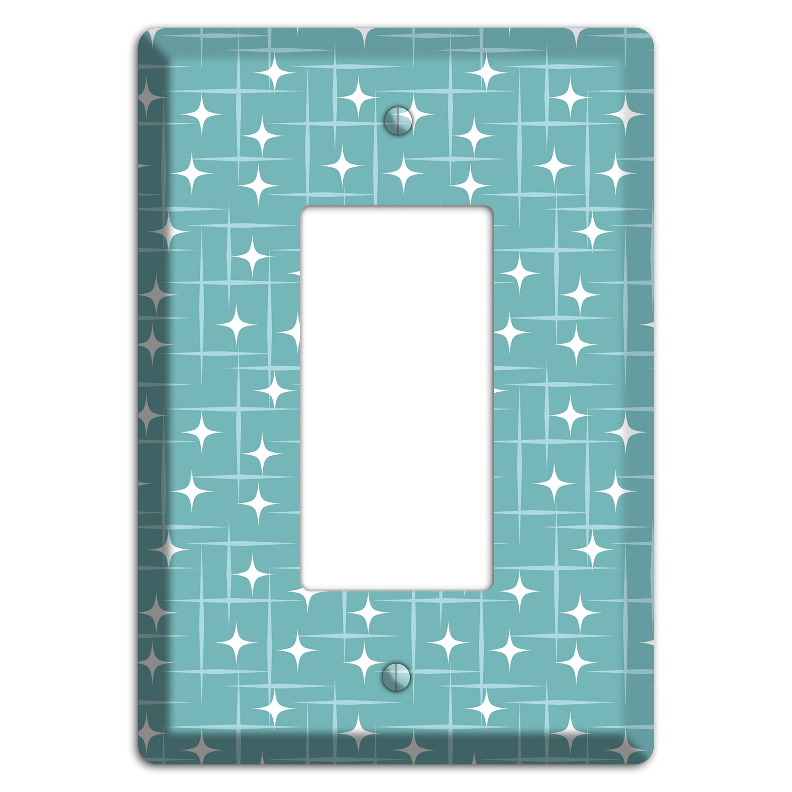 Blue Star Burst Rocker Wallplate