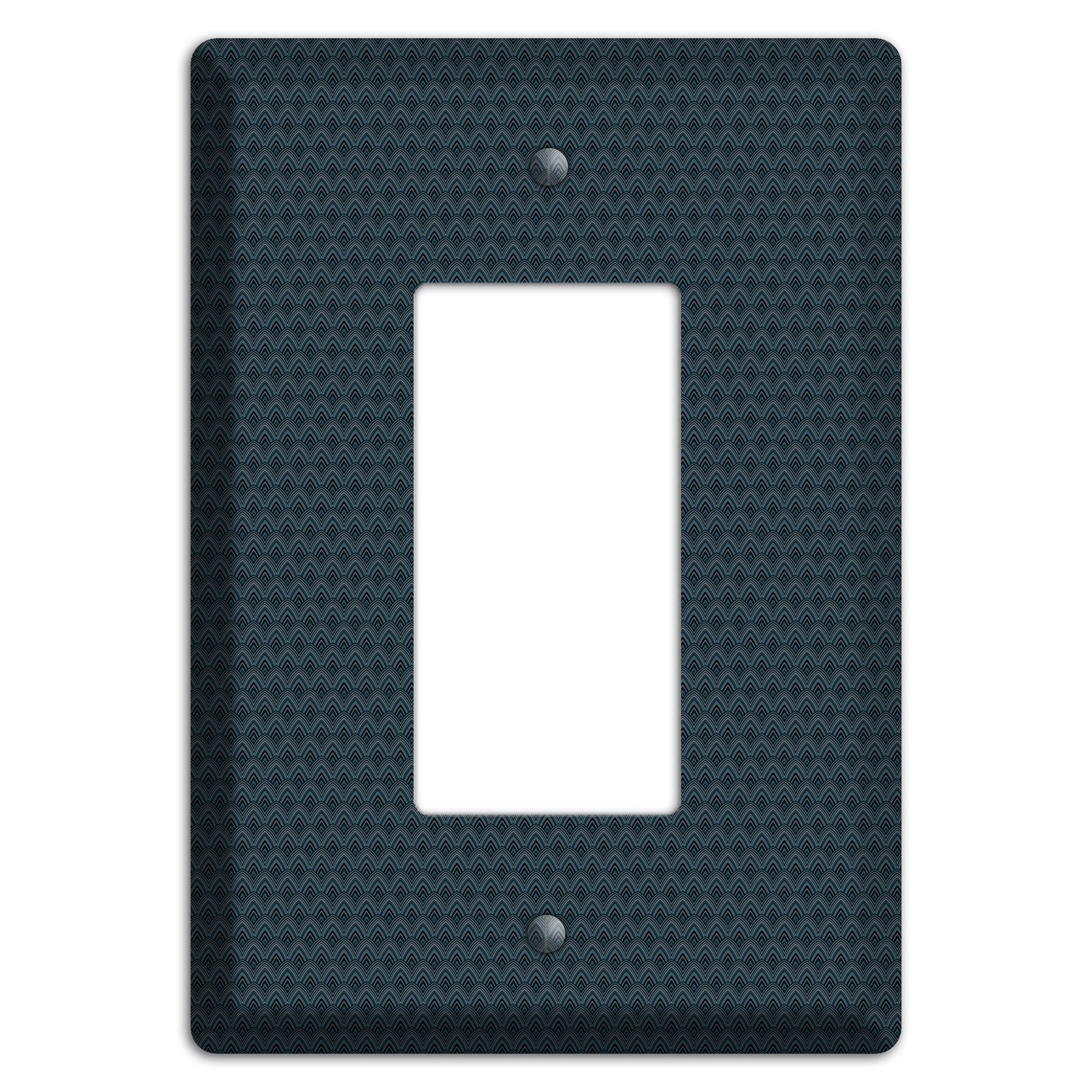 Navy Tiny Scallop Rocker Wallplate