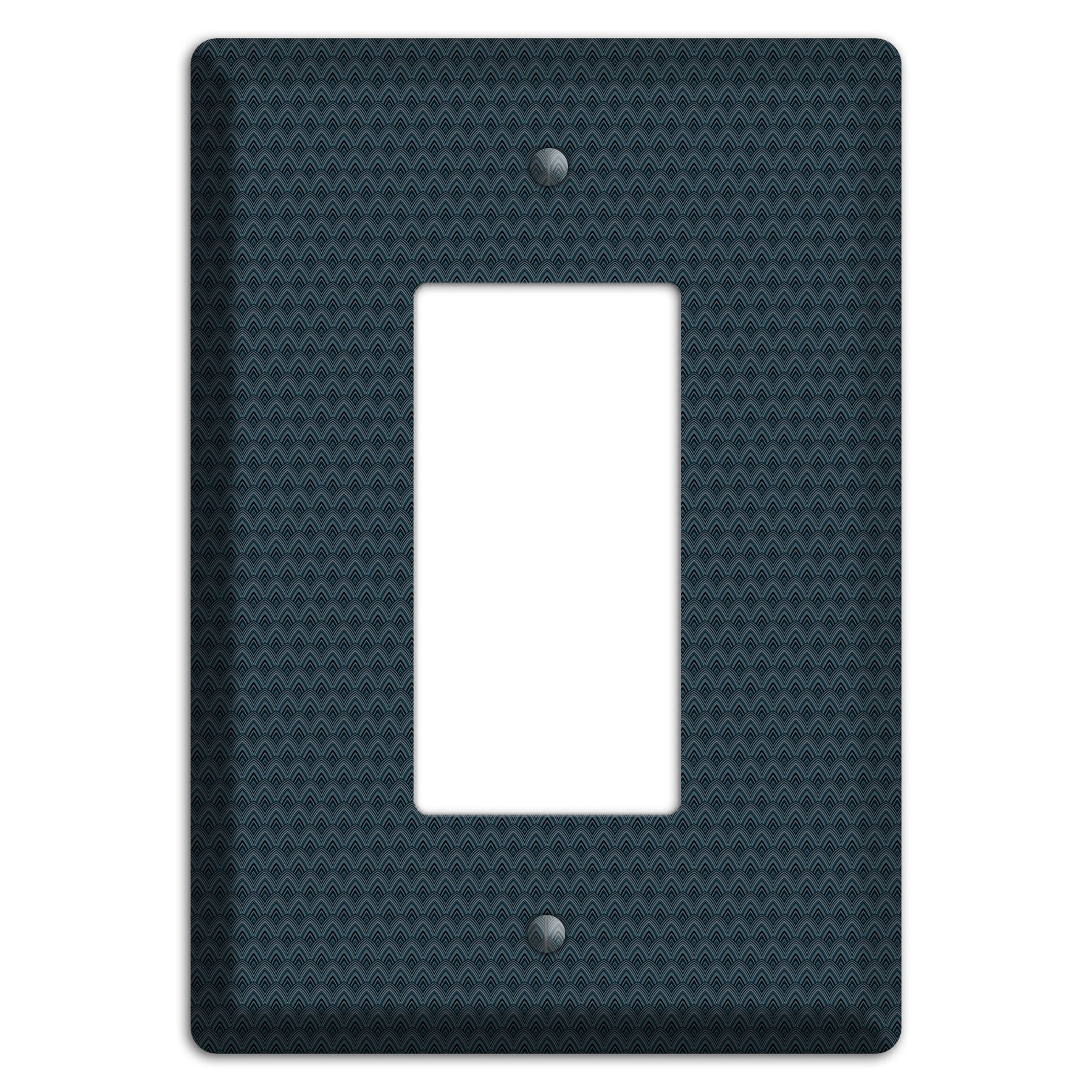 Navy Tiny Scallop Rocker Wallplate