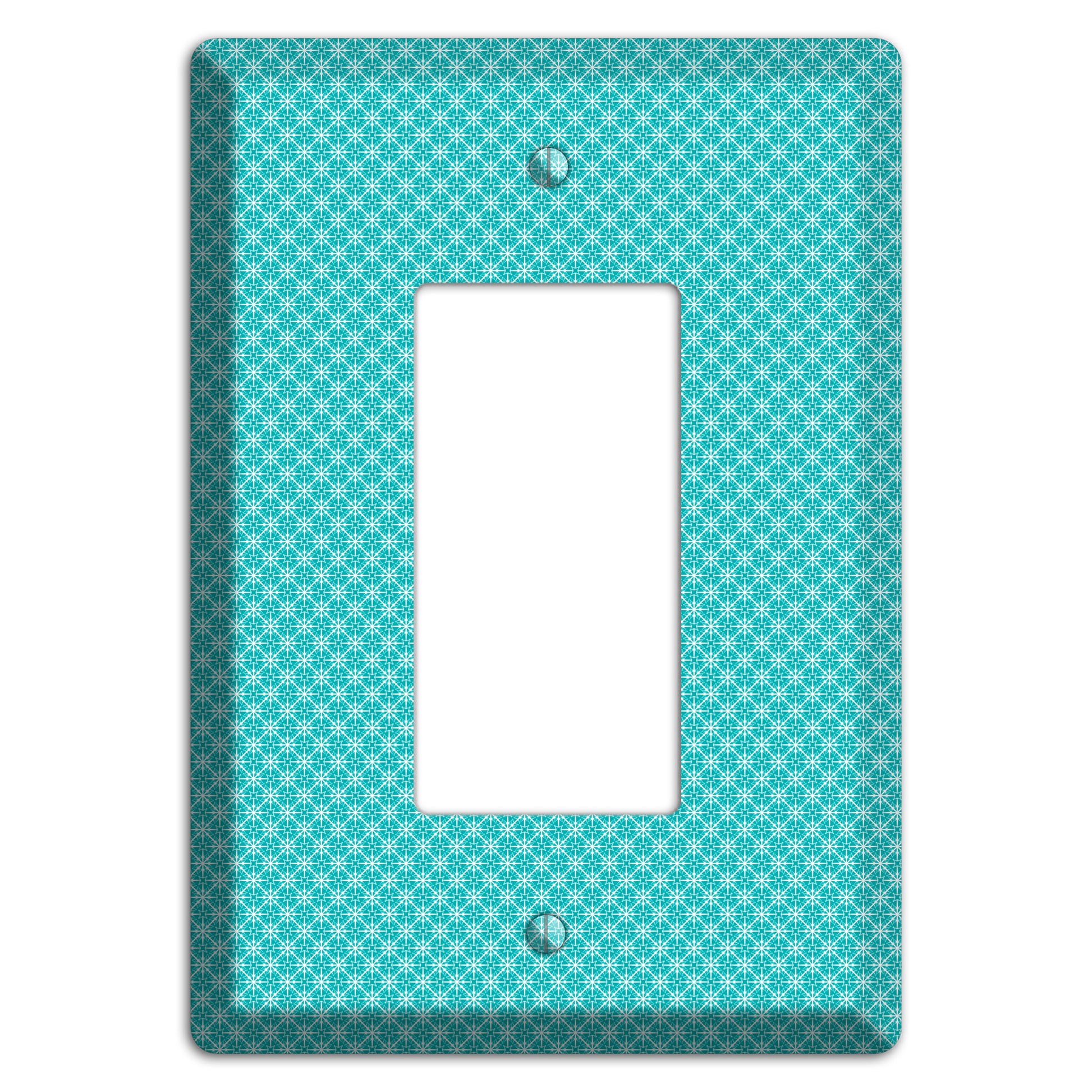 Turquoise Tiny Arabesque Rocker Wallplate
