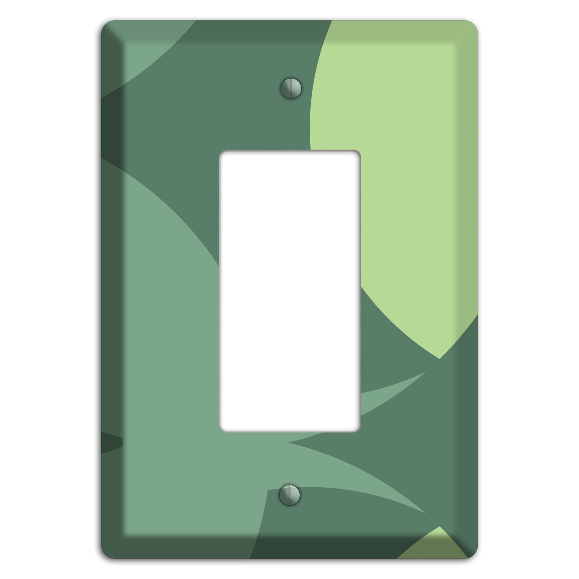 Green Abstract Rocker Wallplate