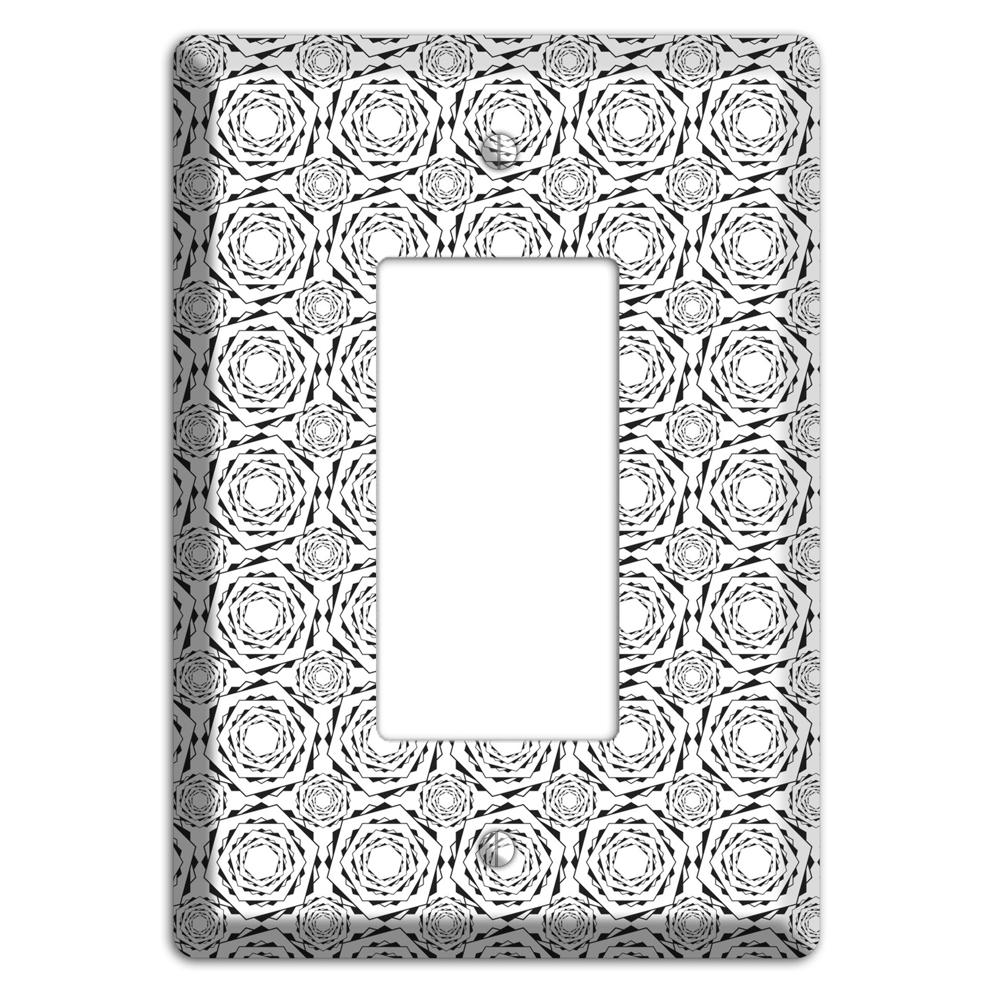 Overlay Hexagon Rotation Repeat 2 Rocker Wallplate