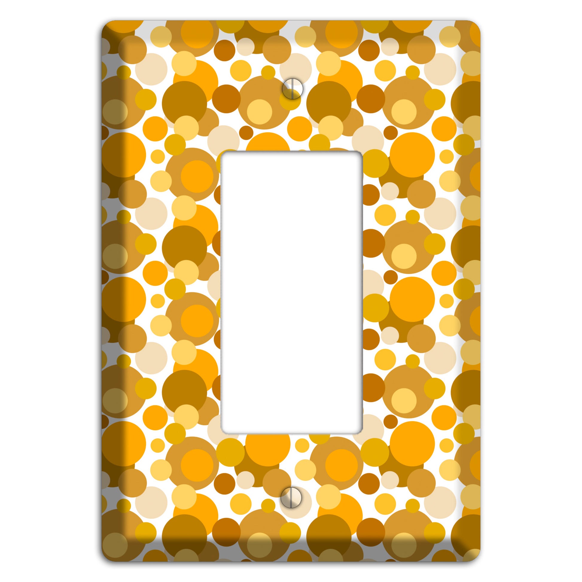Multi Umber Bubble Dots Rocker Wallplate
