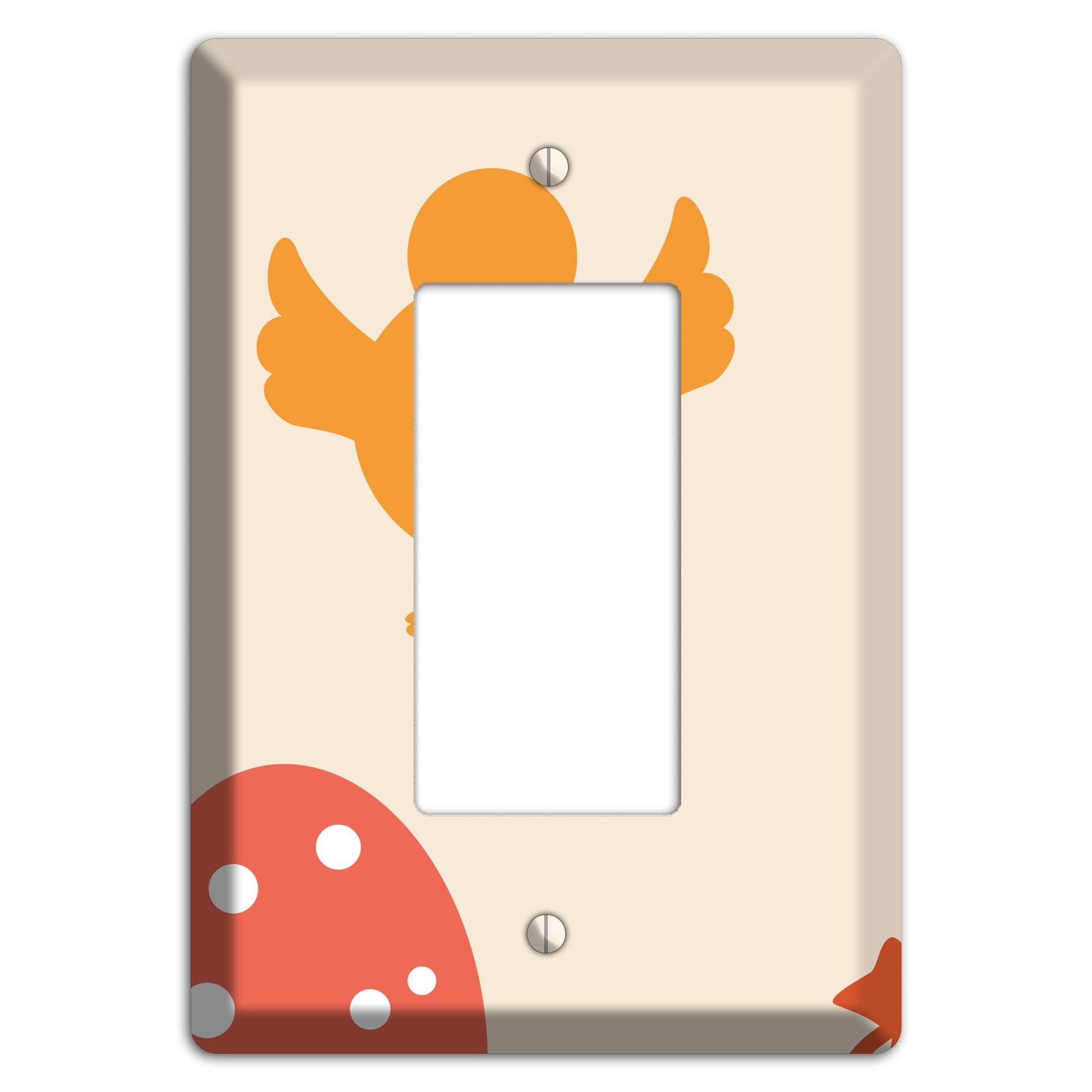 Yellow Chick Rocker Wallplate