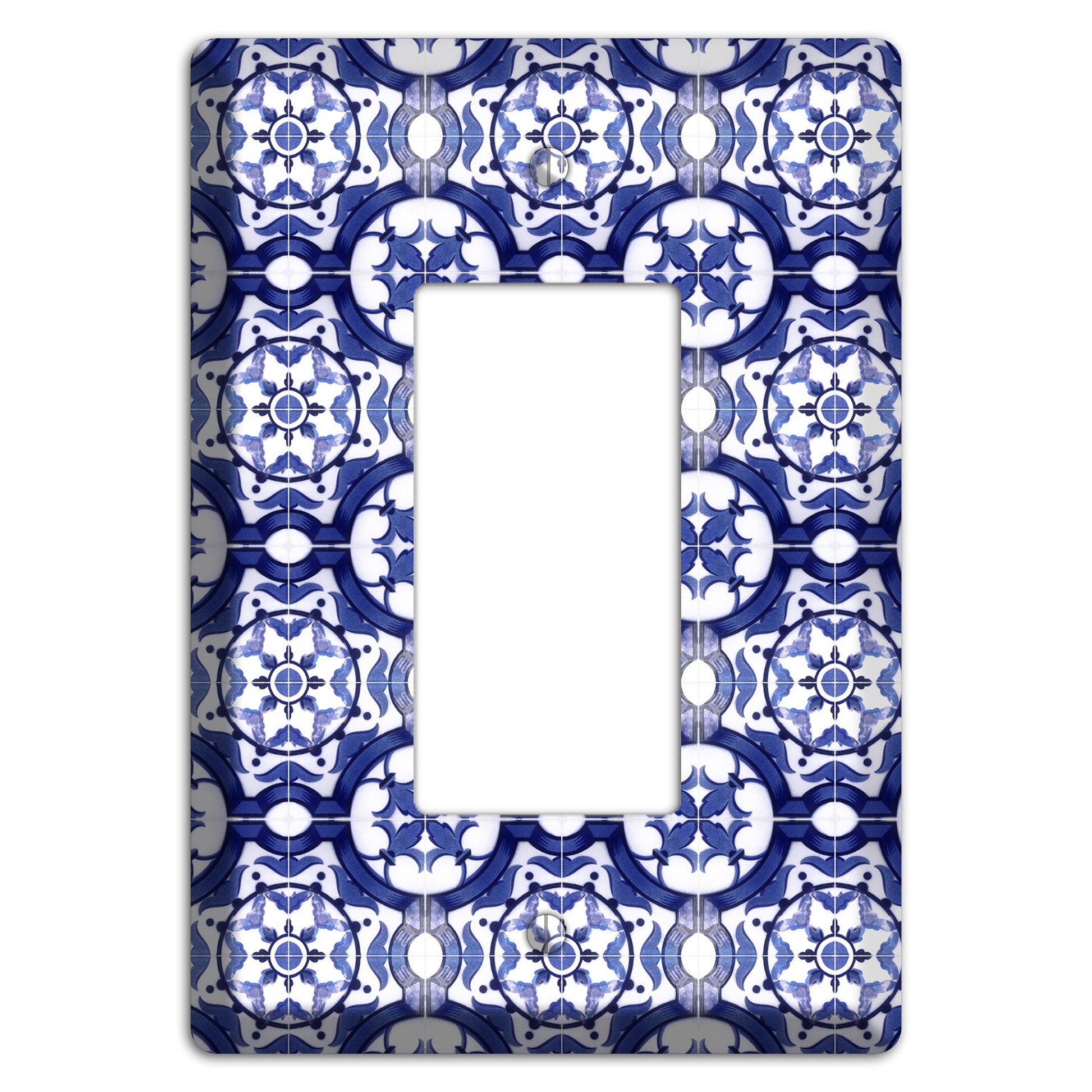 Tavira Tiles 10 Rocker Wallplate