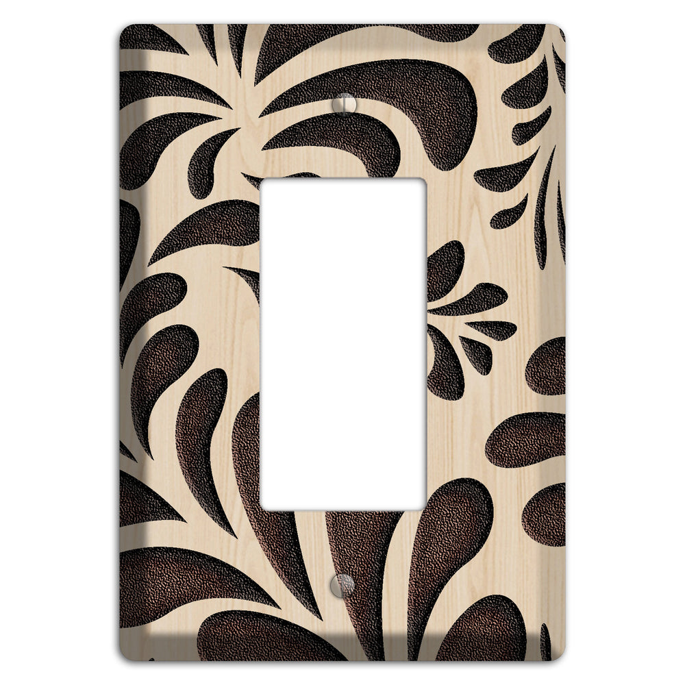 Herati Wood Lasered Rocker Wallplate