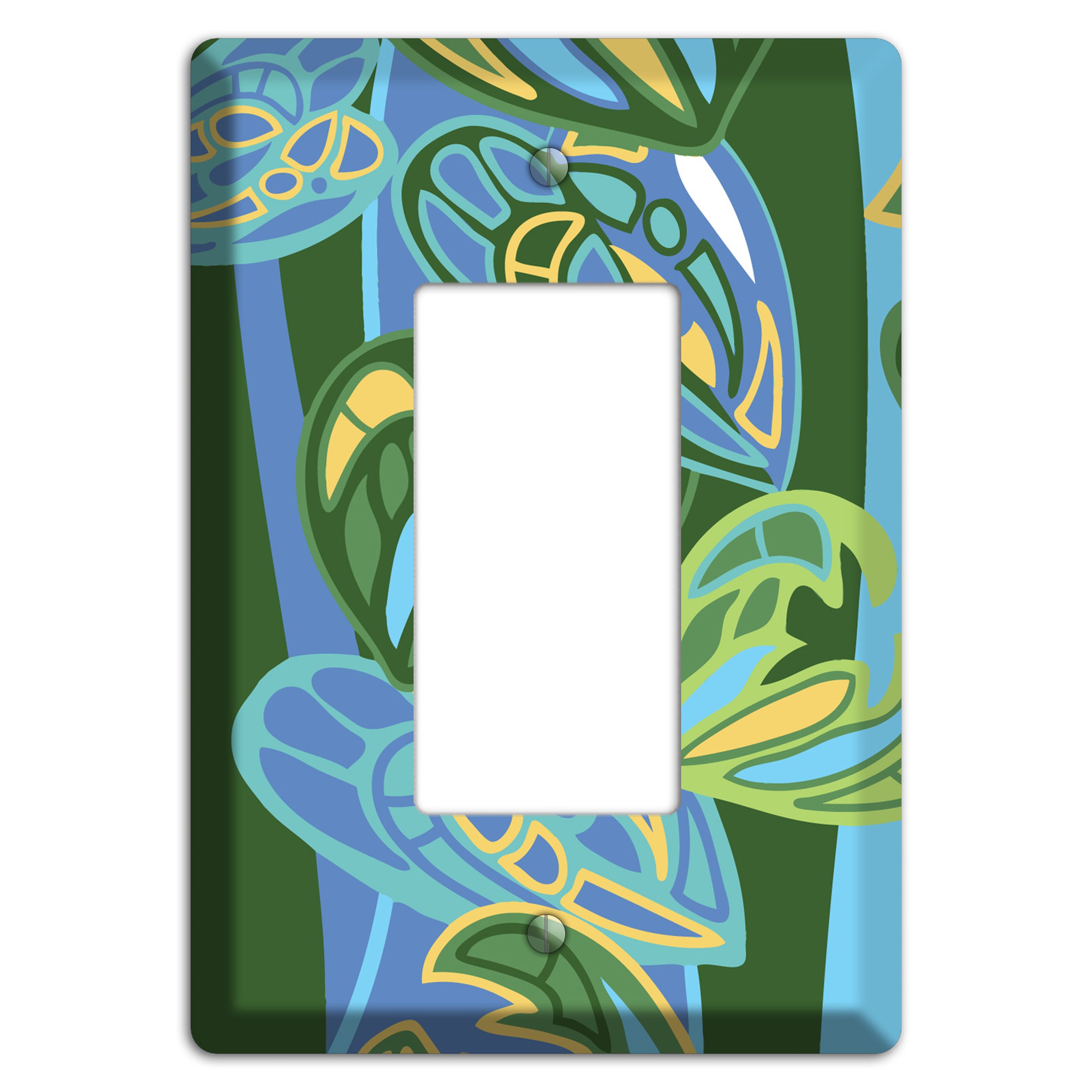Pacific Blue and Green Rocker Wallplate