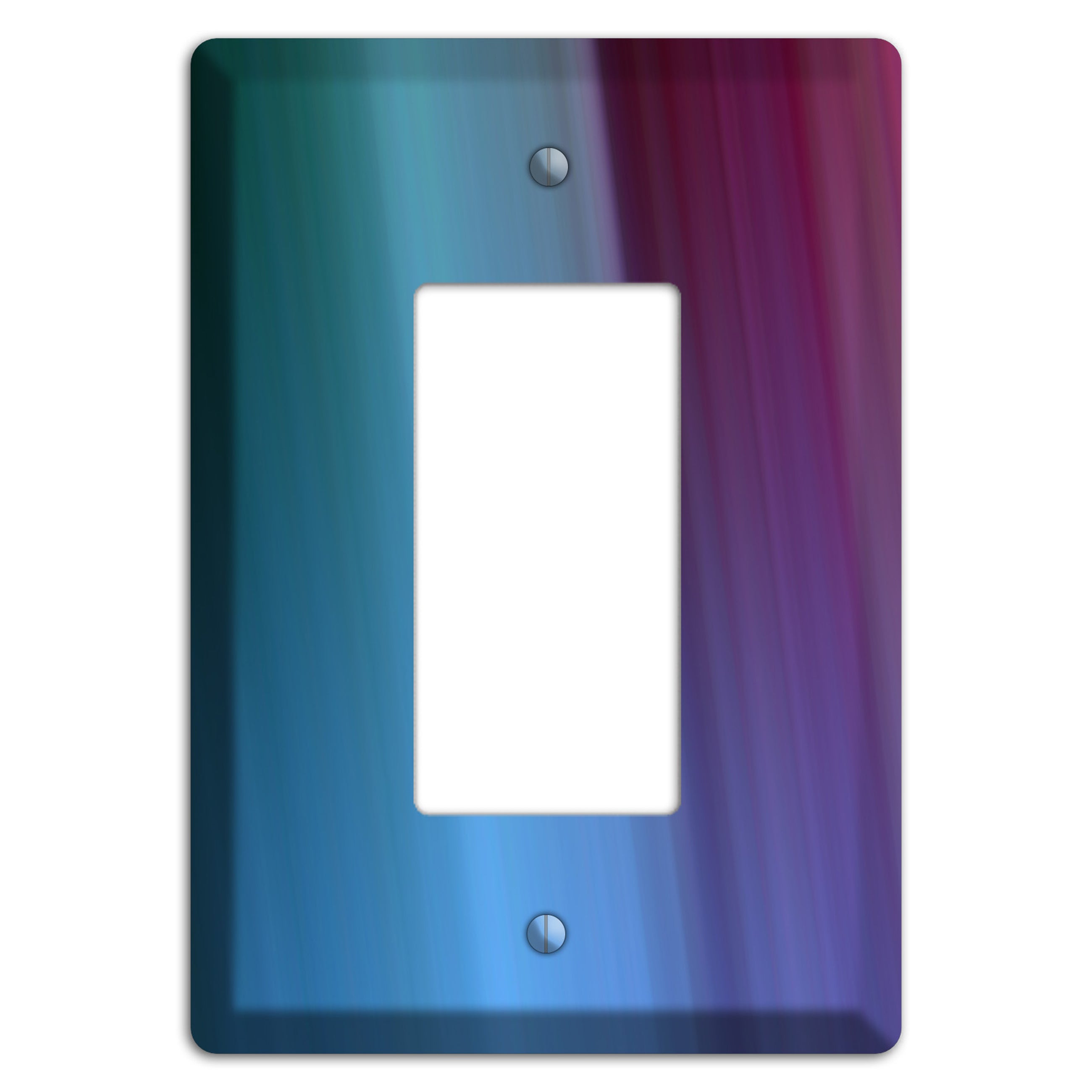 Blue and Purple Ray of Light Rocker Wallplate
