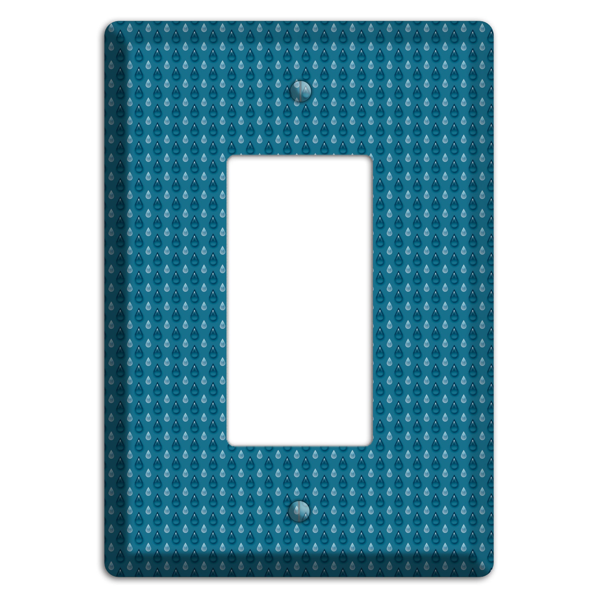 Blue Drops Rocker Wallplate