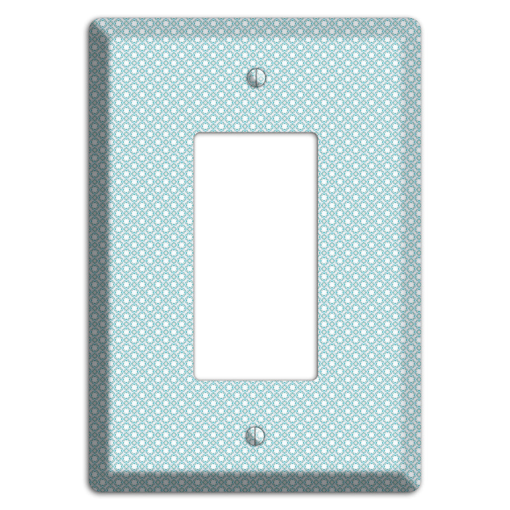 Light Blue Geometric Rocker Wallplate