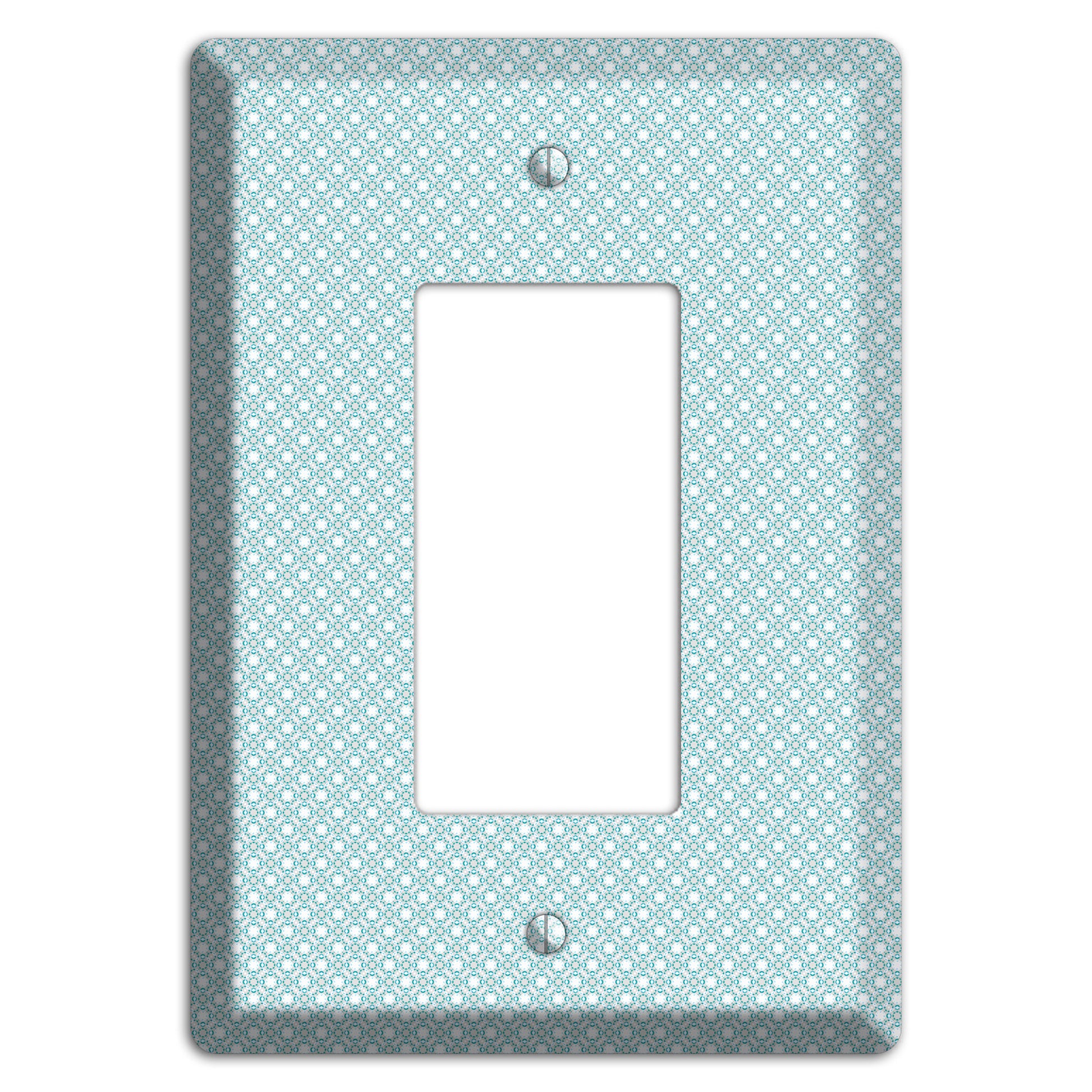 Light Blue Geometric Rocker Wallplate