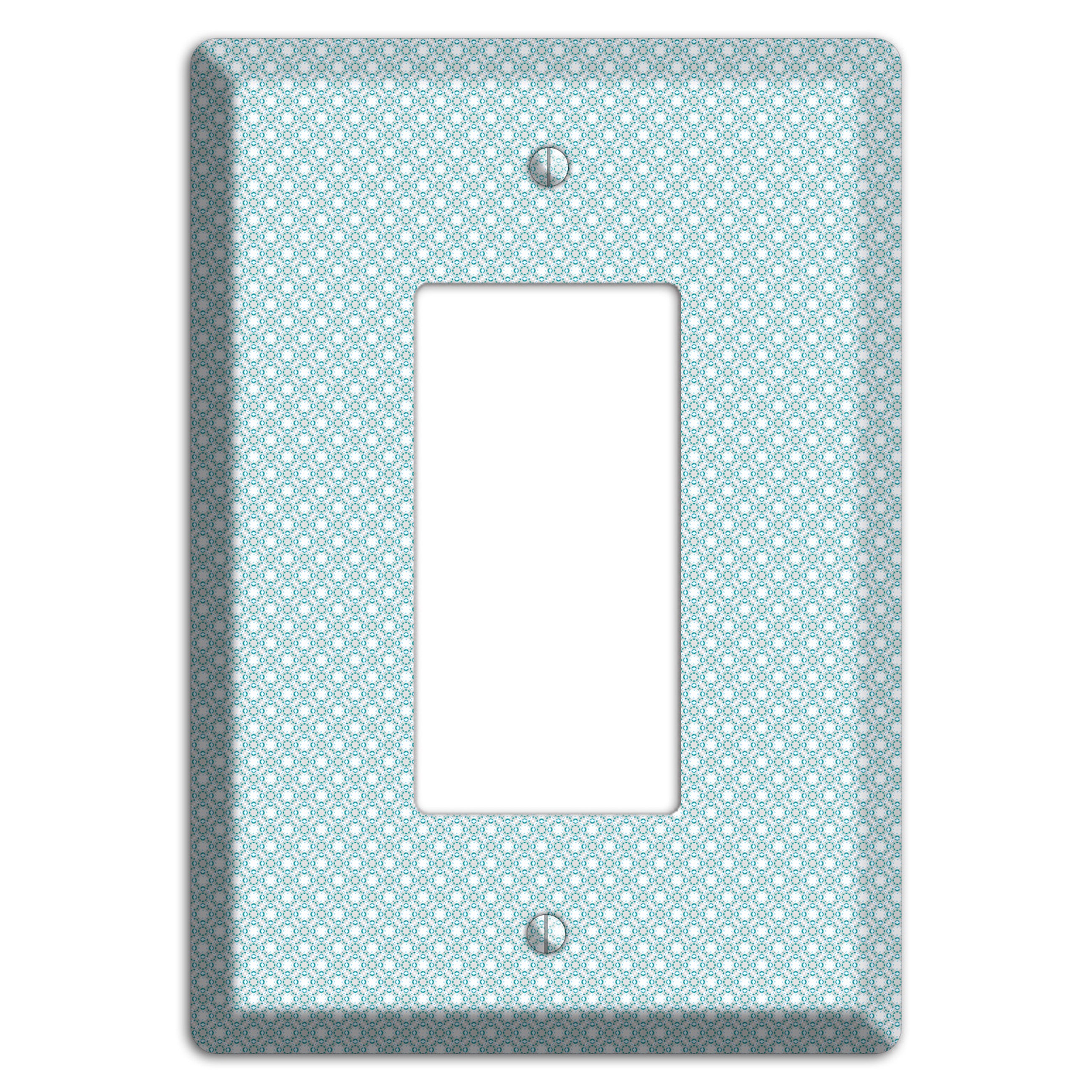 Light Blue Geometric Rocker Wallplate