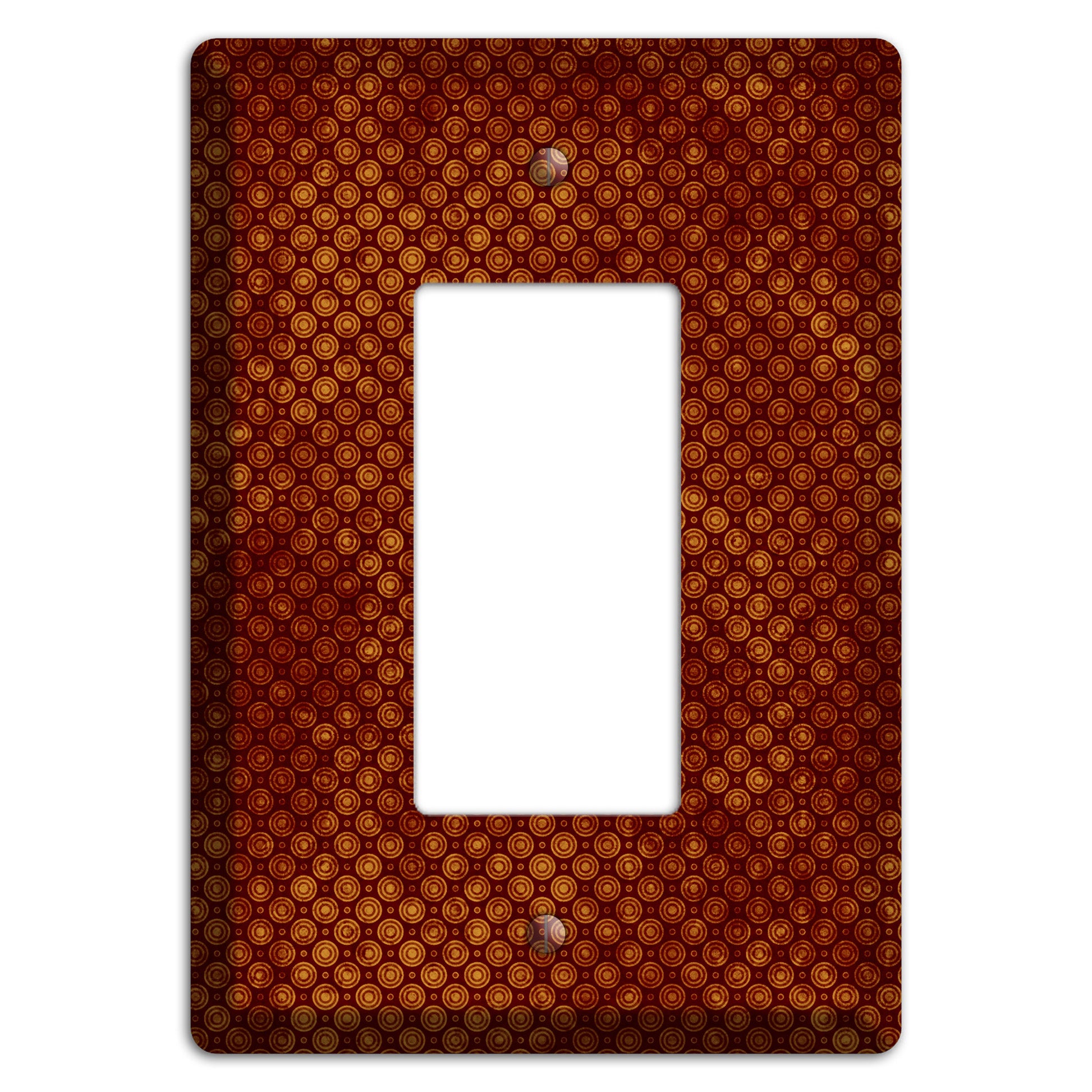 Maroon Tiny Circles Rocker Wallplate