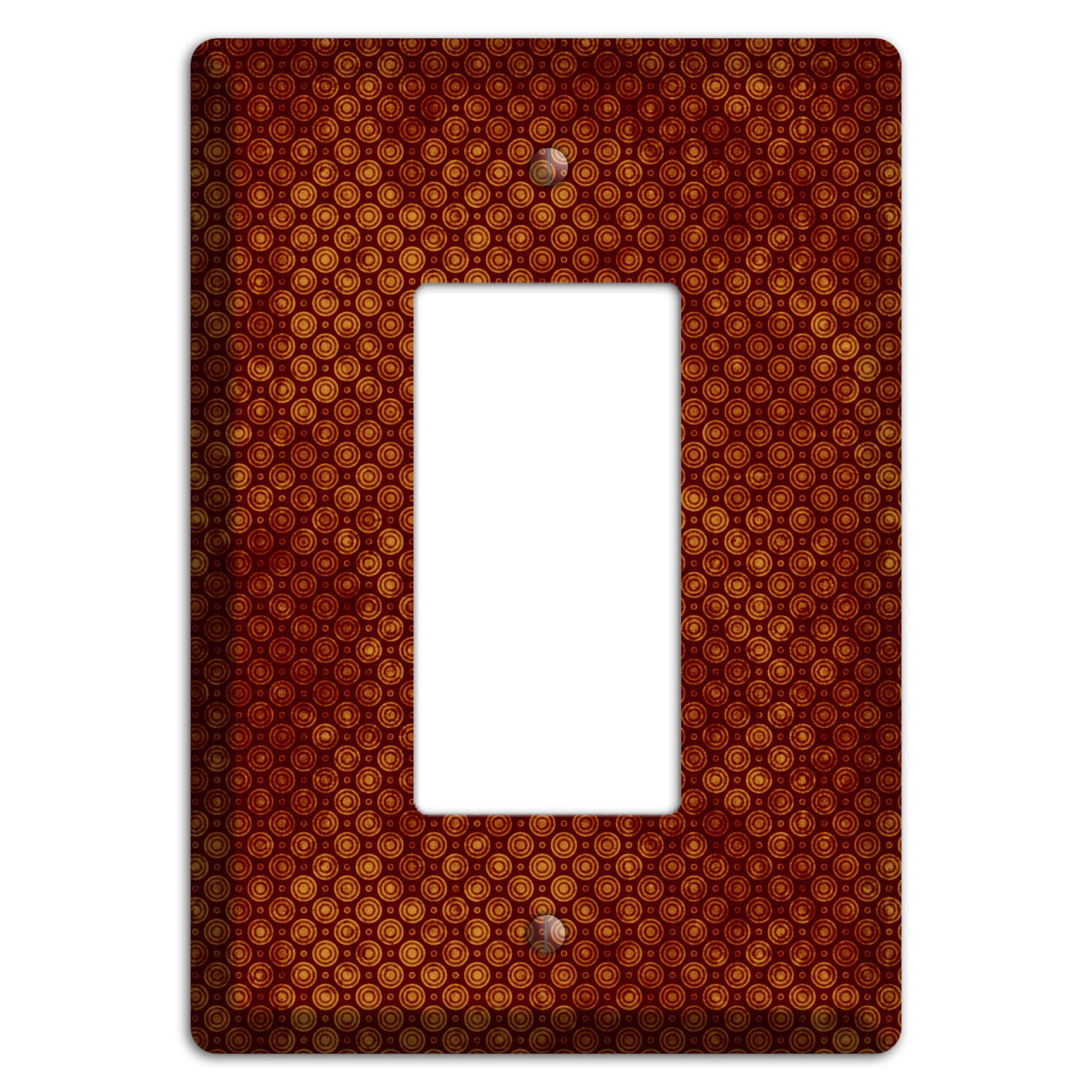 Maroon Tiny Circles Rocker Wallplate