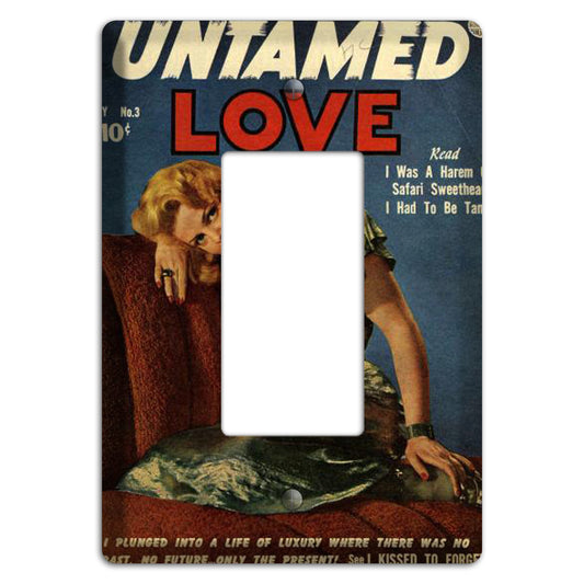 Untamed Love Vintage Comics Rocker Wallplate