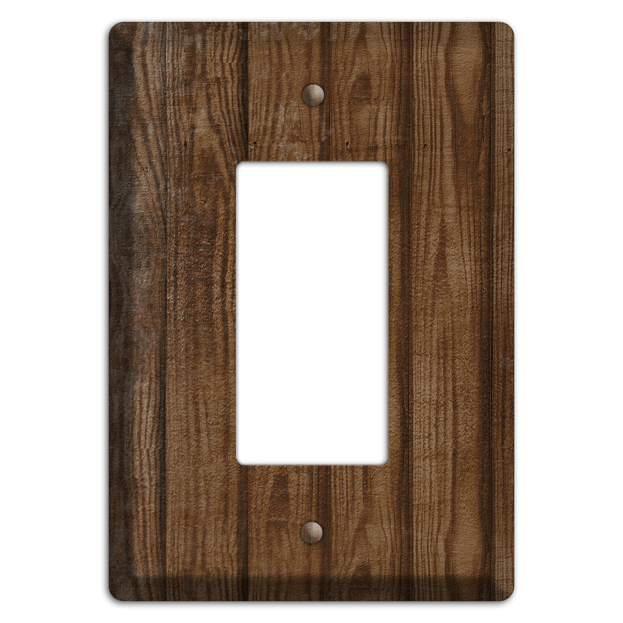 Spice Weathered Wood Rocker Wallplate