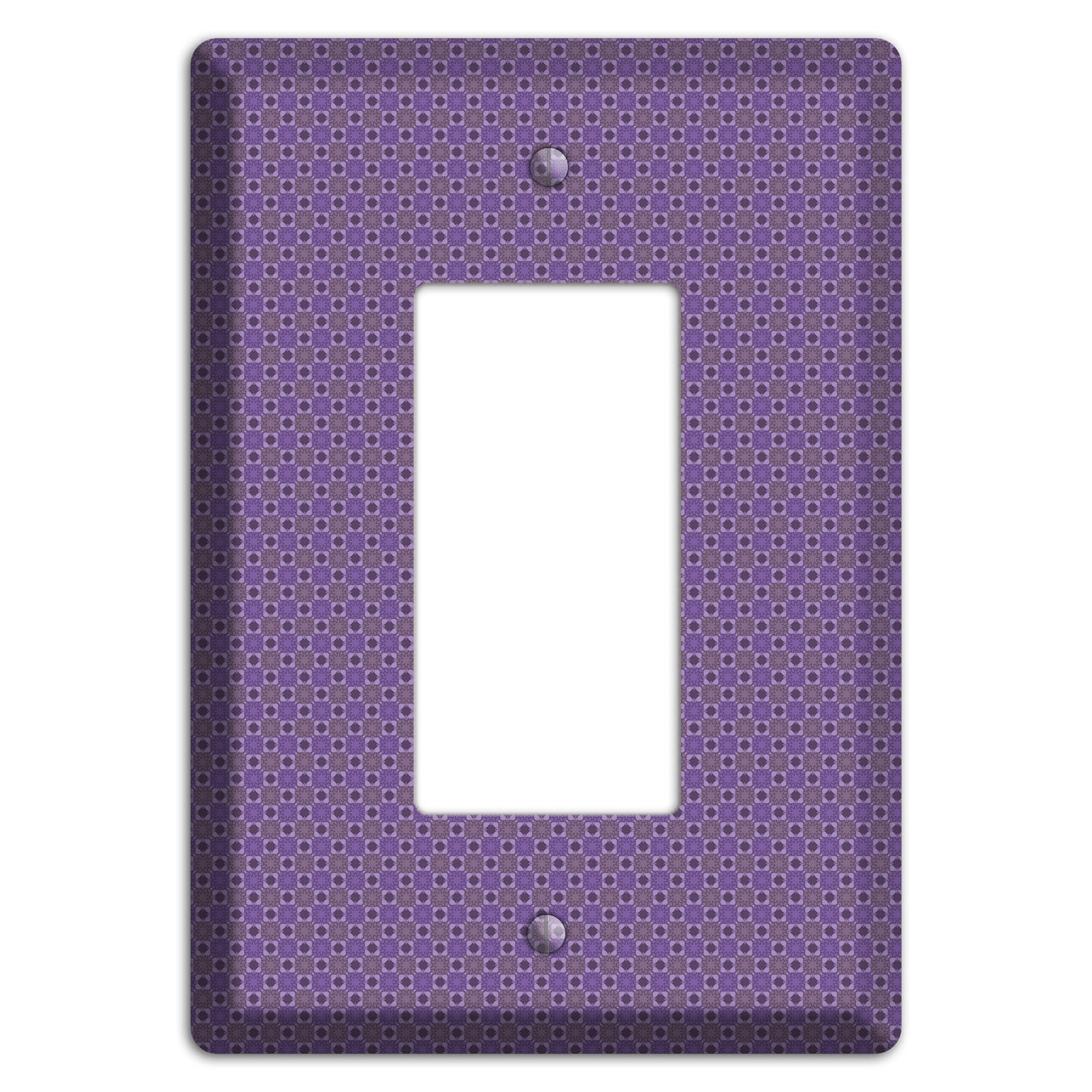 Multi Purple Tiled Rocker Wallplate
