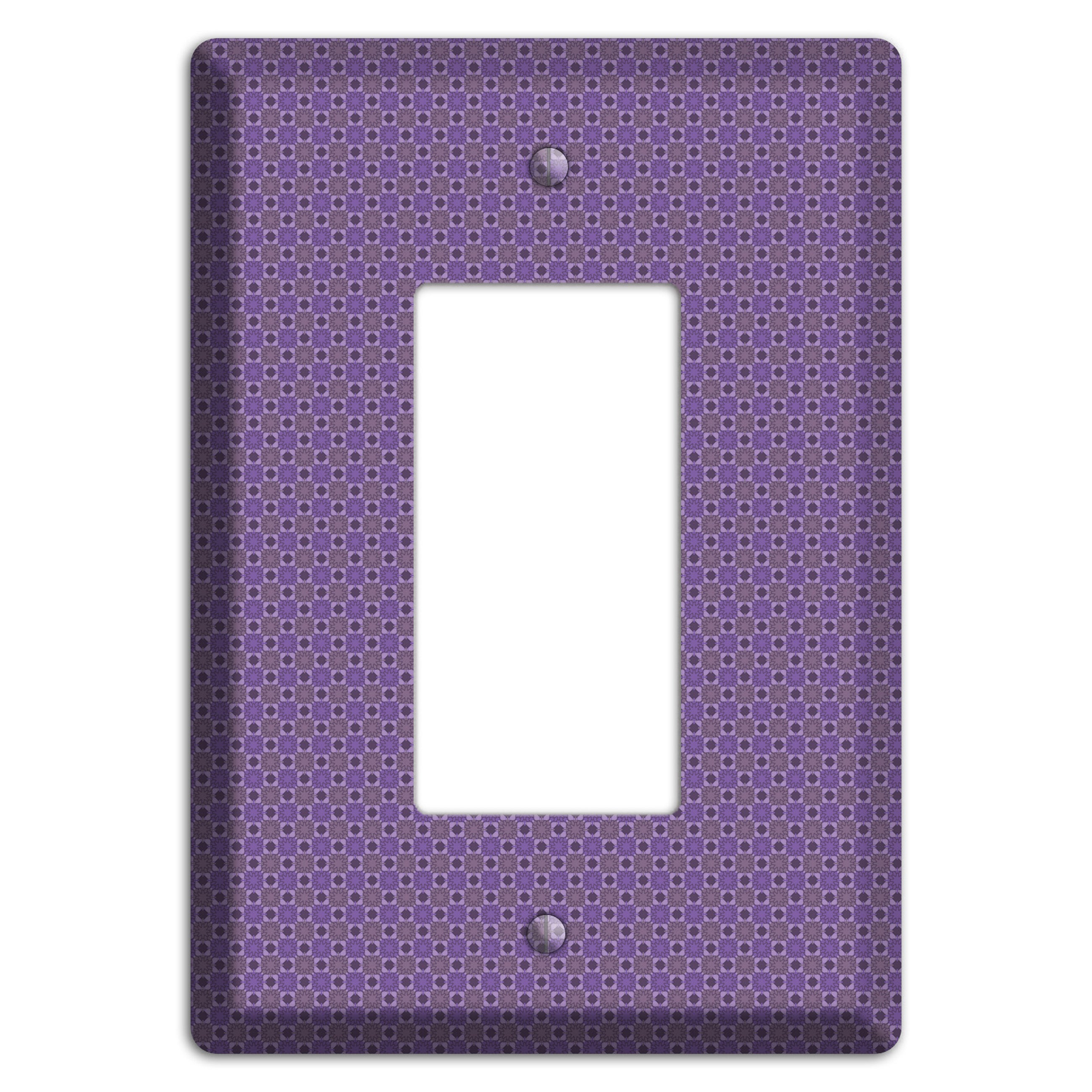 Multi Purple Tiled Rocker Wallplate