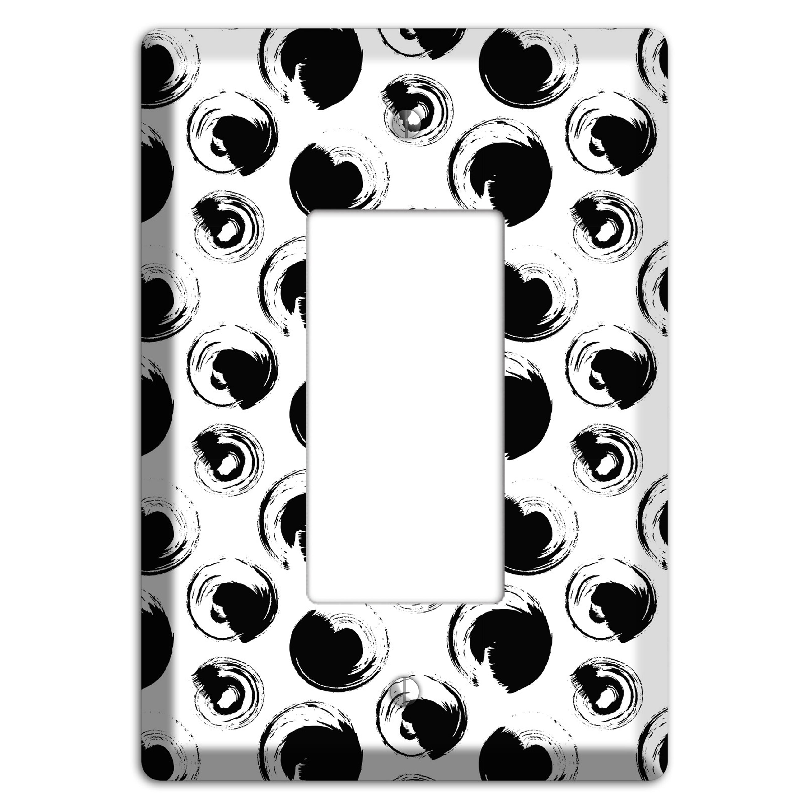 Ink Drops 1 Rocker Wallplate