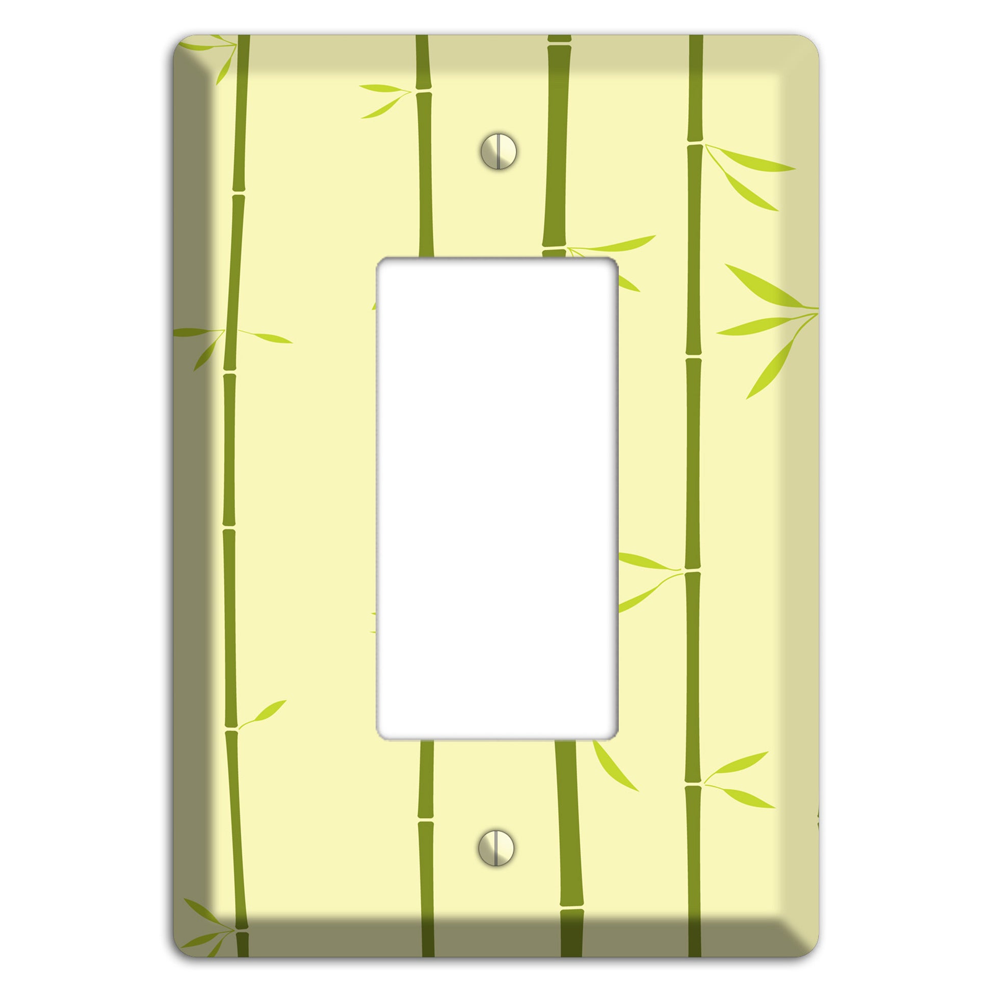 Yellow and Green Bamboo Rocker Wallplate