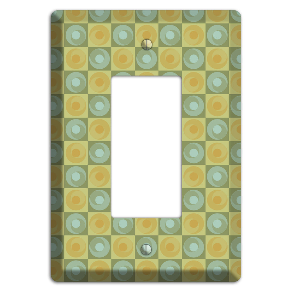 Green and Yellow Squares Rocker Wallplate