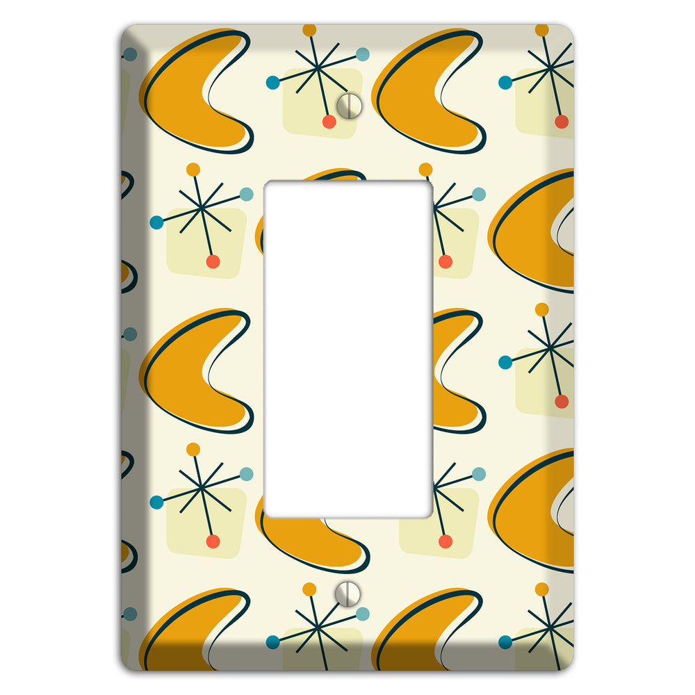 Yellow Boomerang Rocker Wallplate