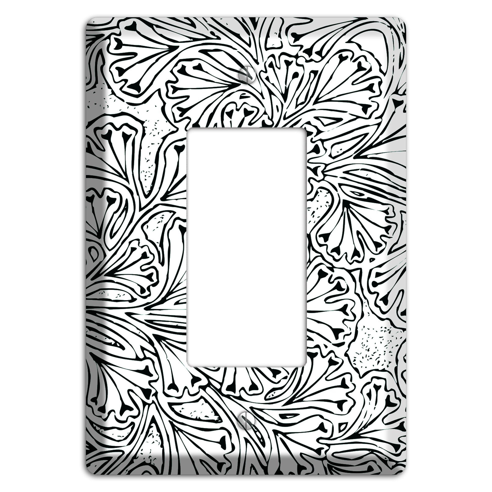 Deco Olive Interlocking Floral Rocker Wallplate