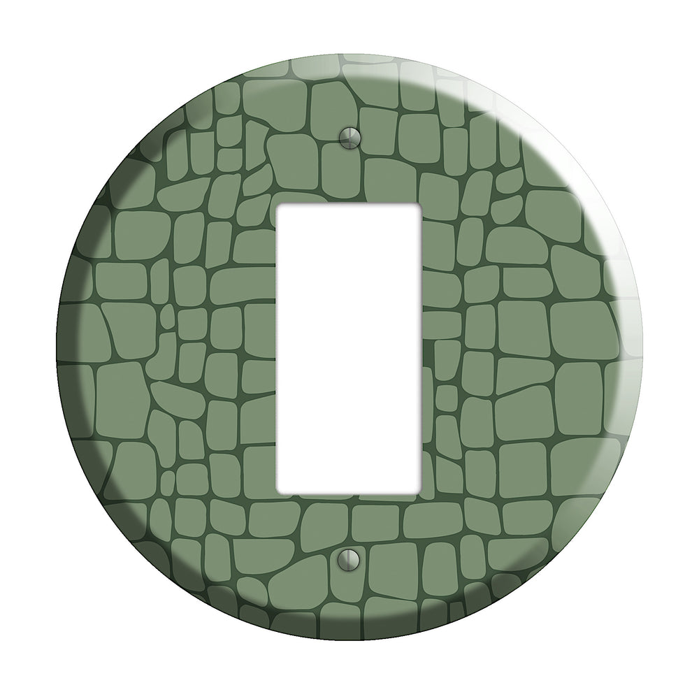 Green Crocodile Rocker Wallplate