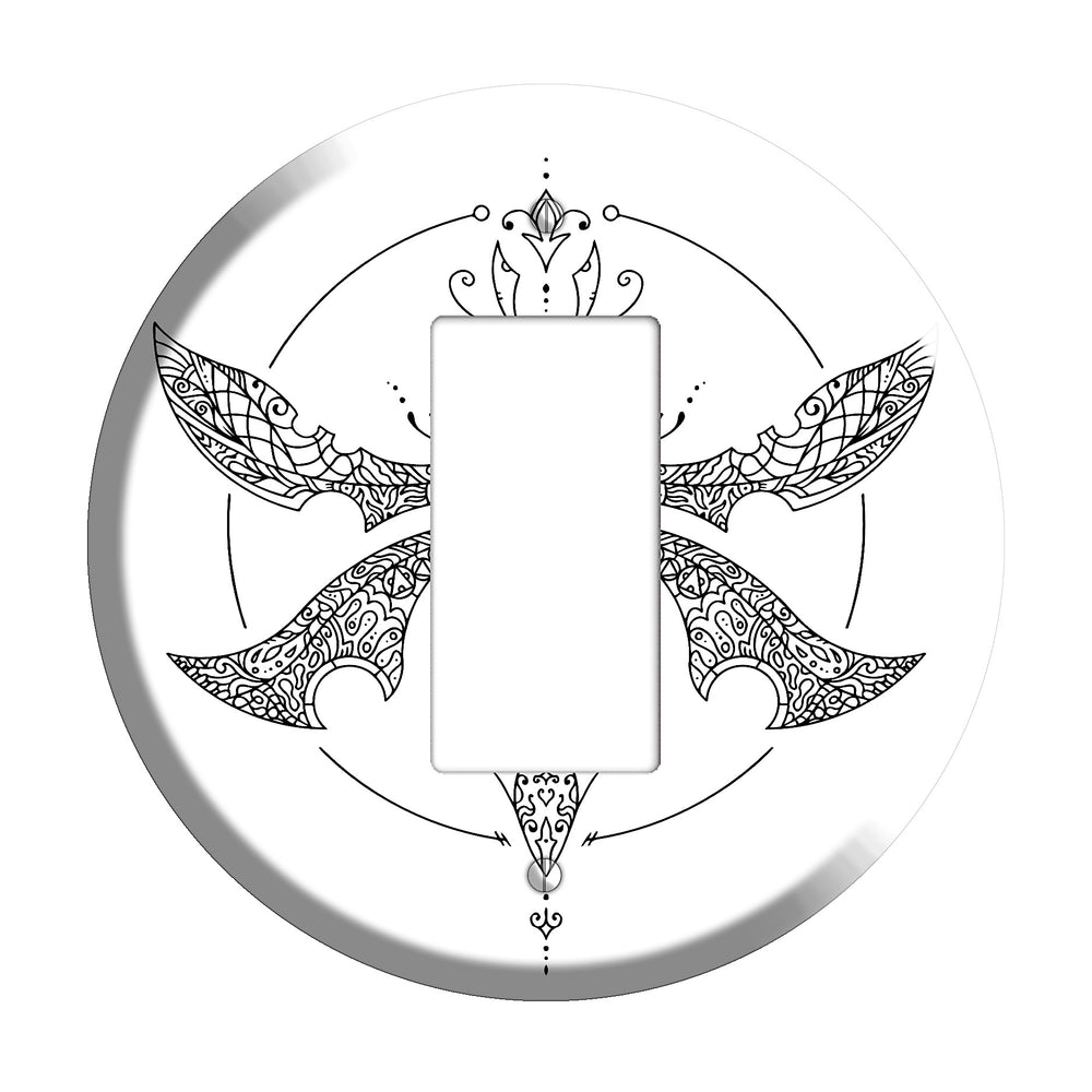 Dragonfly Mandala Rocker Wallplate
