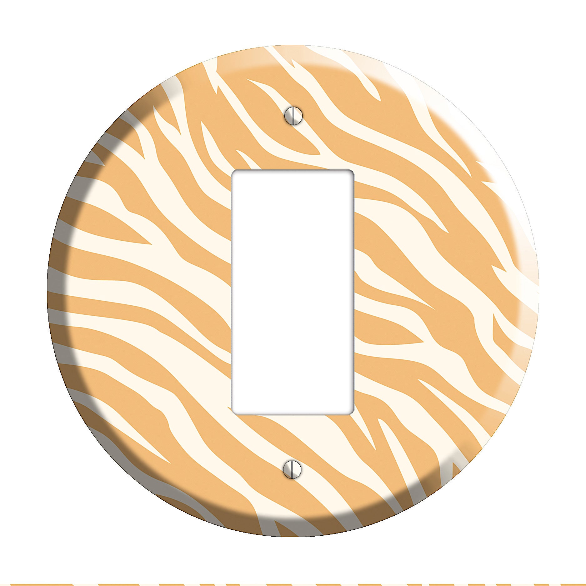 White Tiger Rocker Wallplate