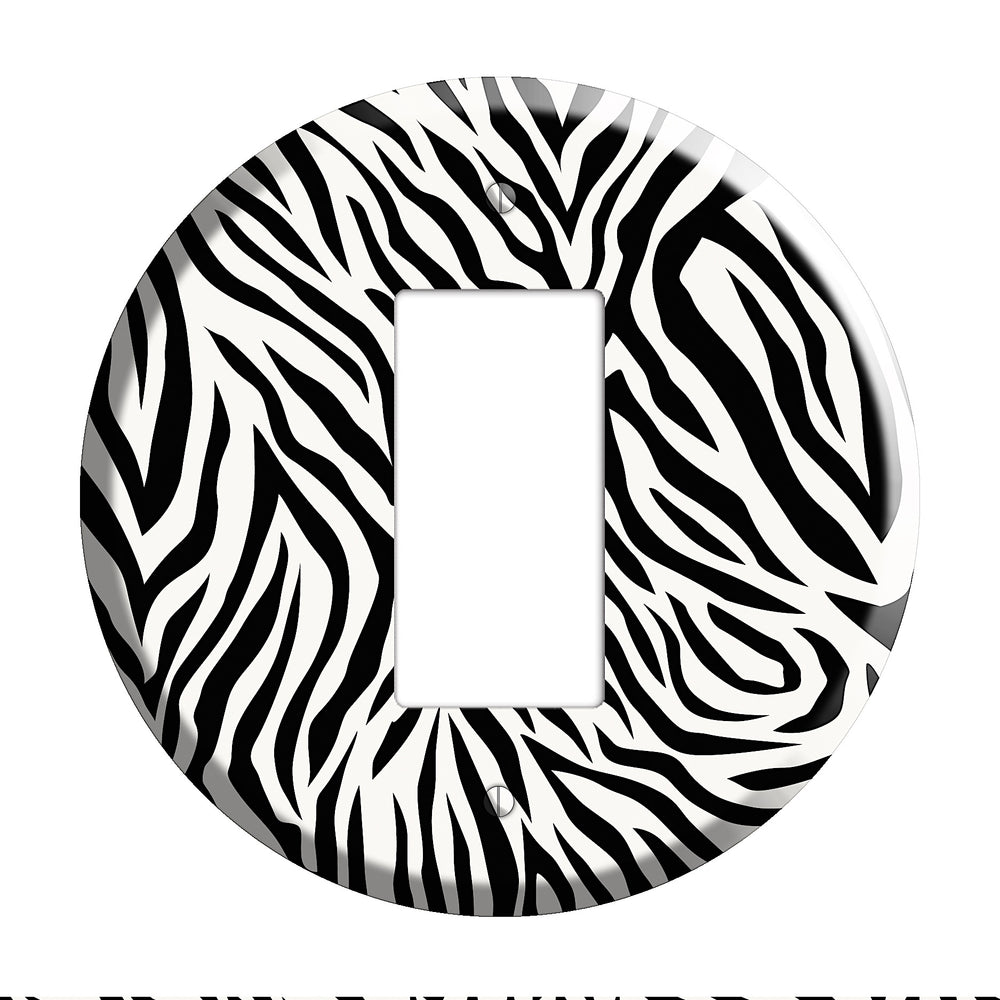 Black Zebra Rocker Wallplate