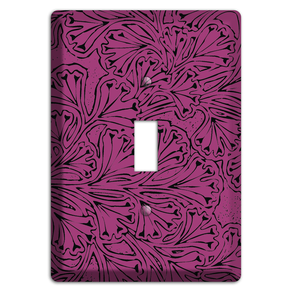 Deco Plum Interlocking Floral Cover Plates