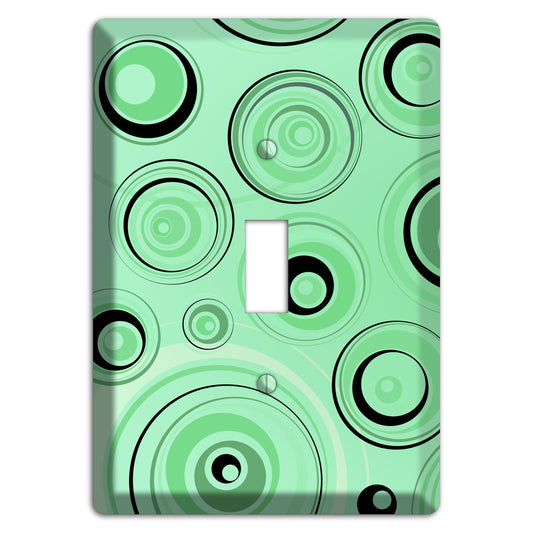 Mint Green Circles Cover Plates