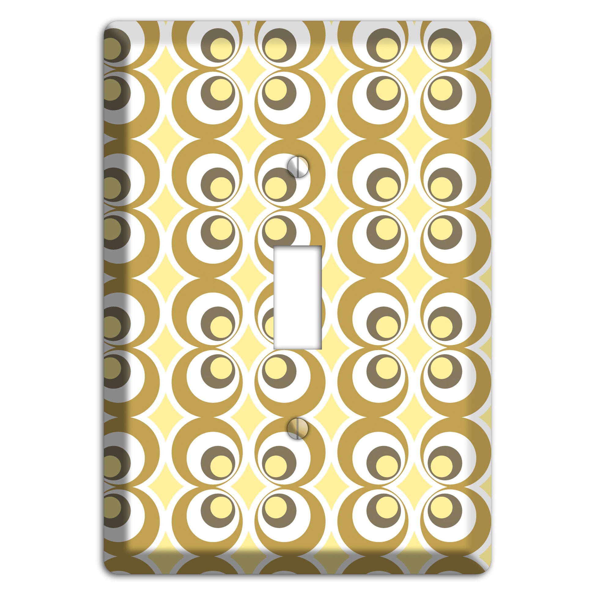 Multi Olive Offset Bullseye Cover Plates