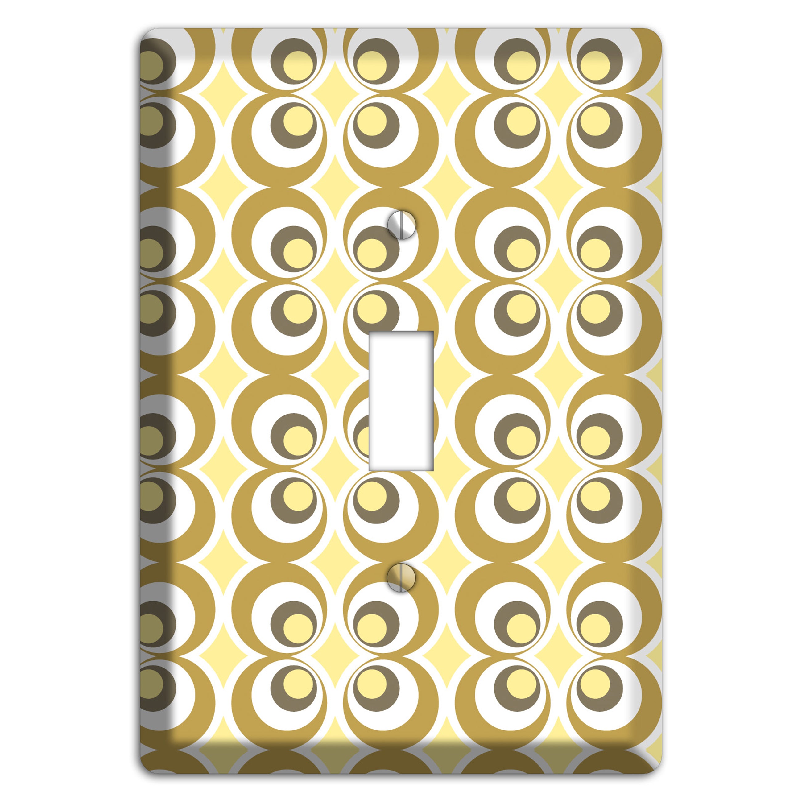 Multi Olive Offset Bullseye Cover Plates