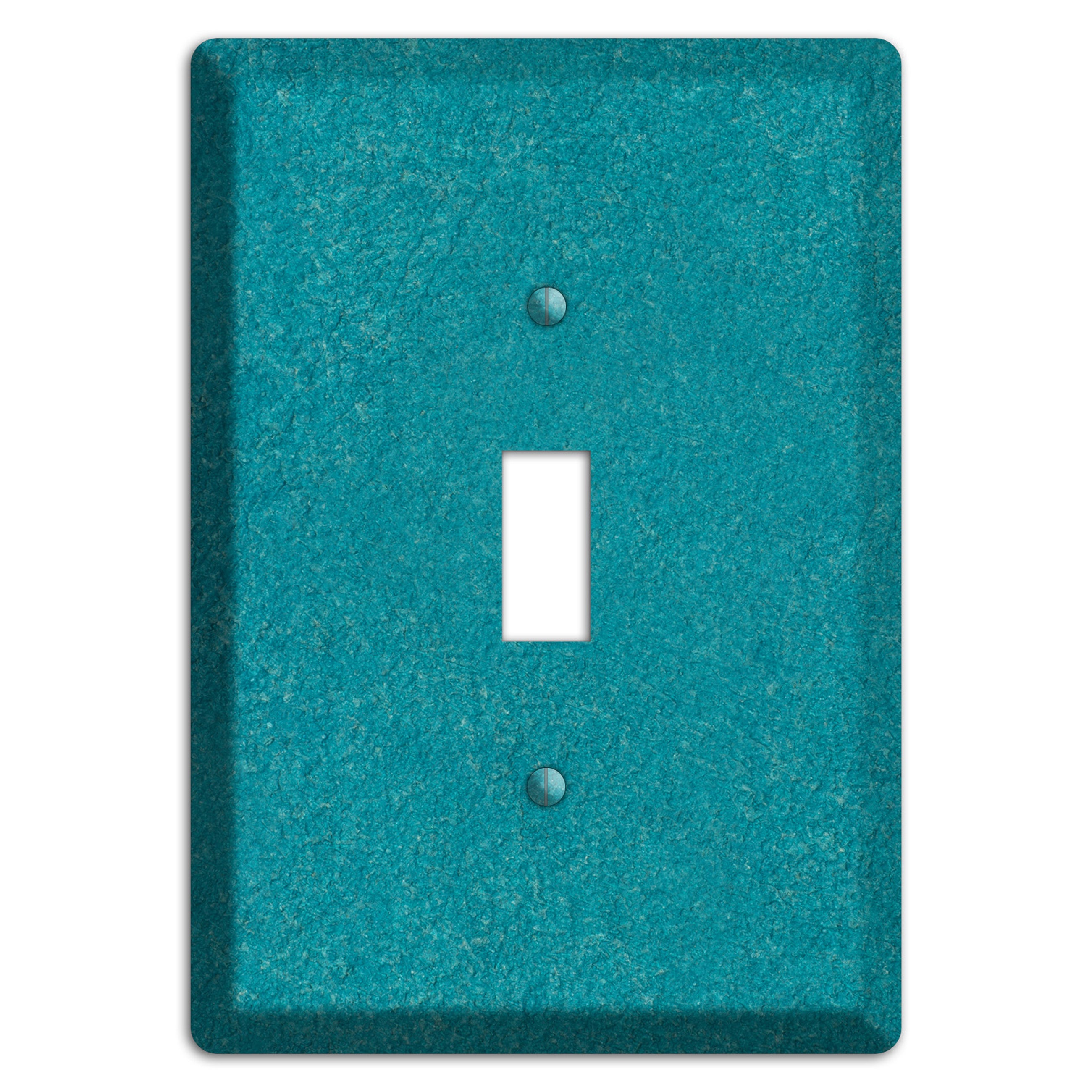 Stucco Teal Cover Plates