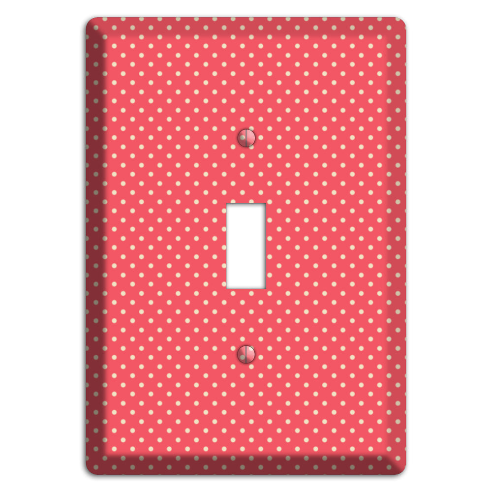 Multi Pink Tiny Polka Dots Cover Plates