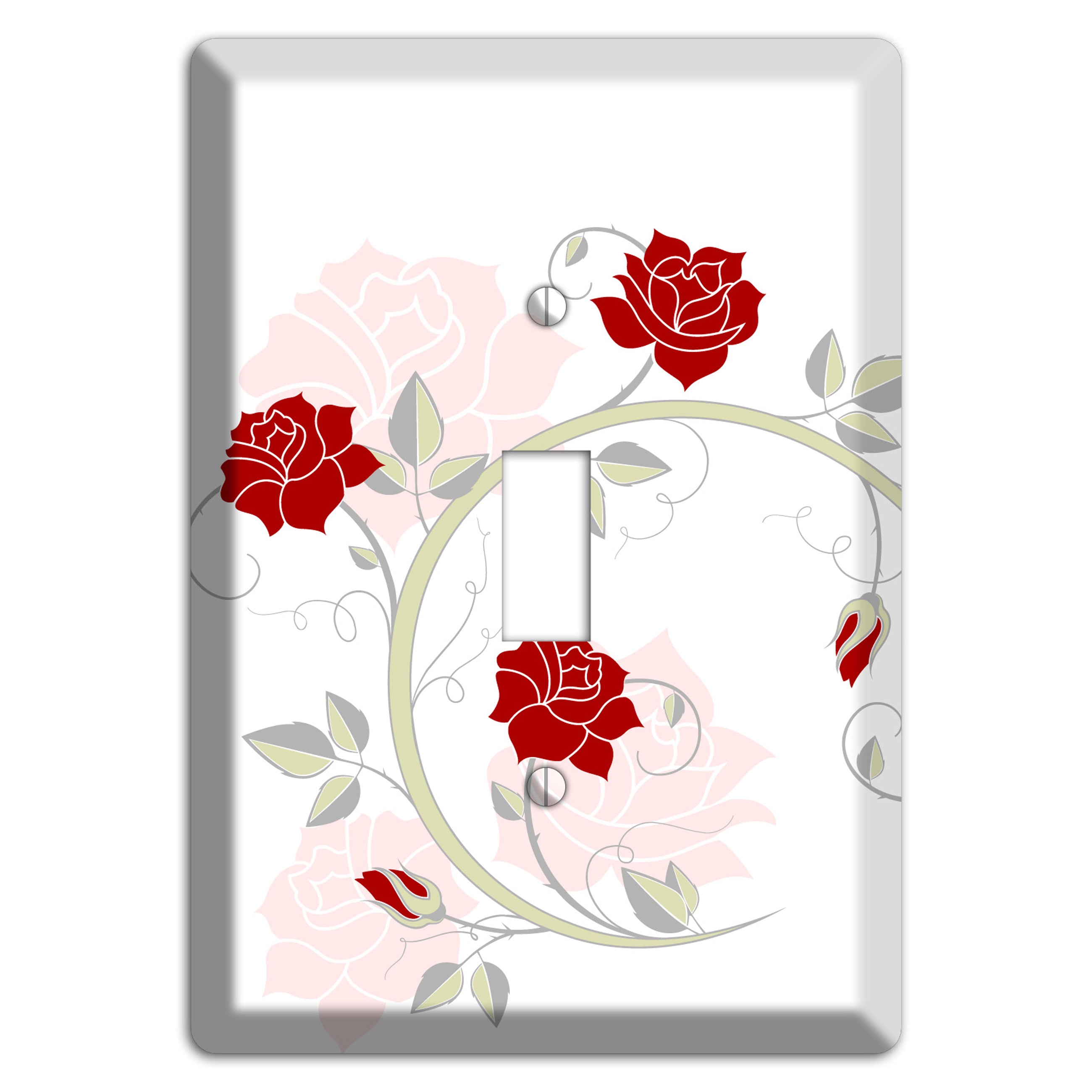 Red Rose Cover Plates – Wallplates.com