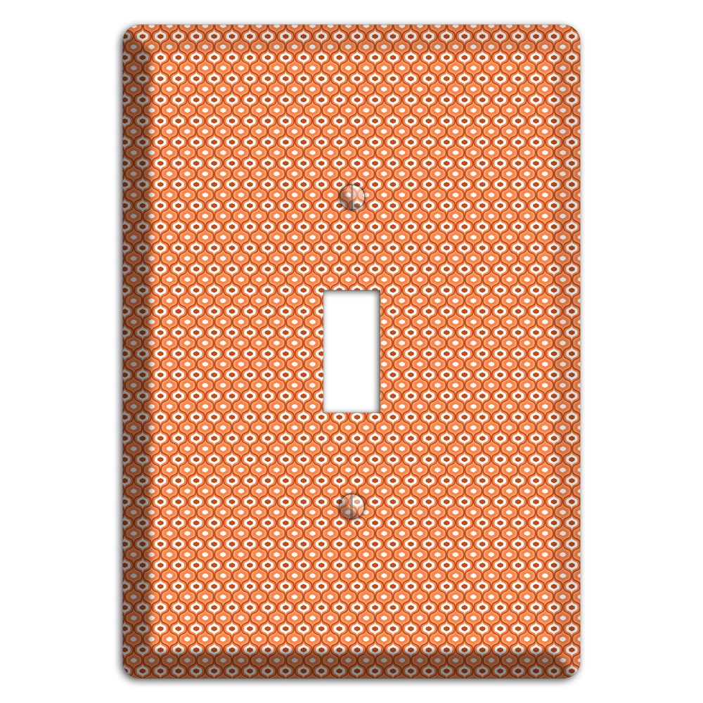 Coral Tiny Double Scallop Cover Plates